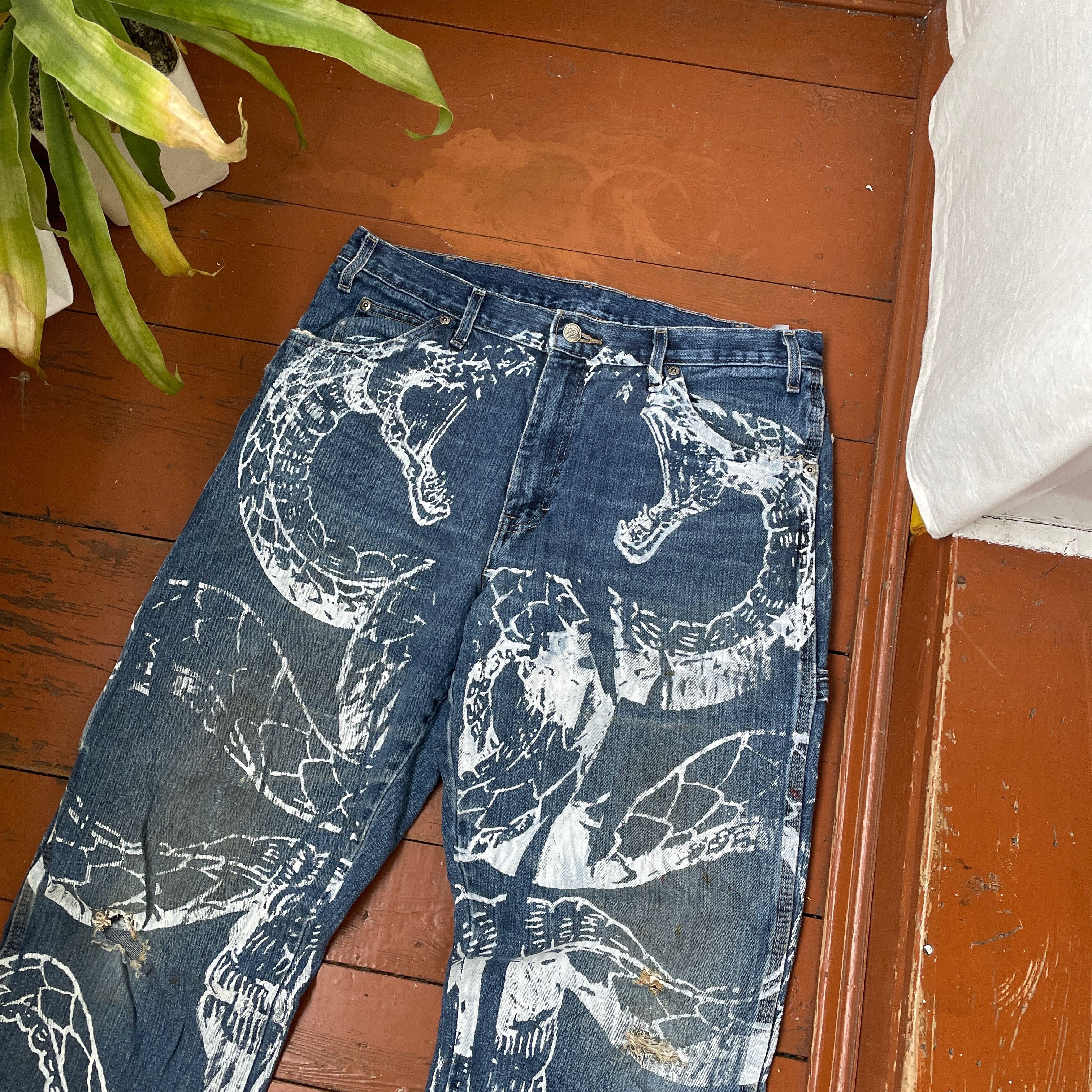 Dickies Dickies Custom Jeans Baggy japanese style opium y2k faded Size US 34 / EU 50 - 8 Thumbnail