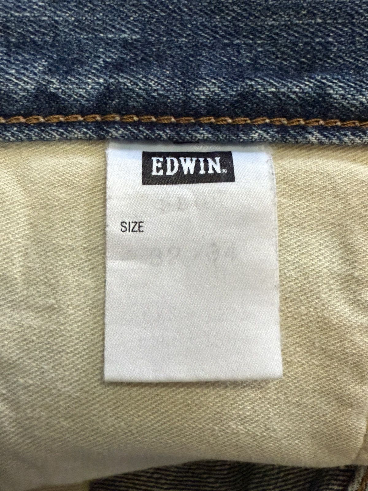 Japanese Brand EDWIN 505 Muddy Wash Selvedge Jeans Straight Loose Size US 32 / EU 48 - 21 Thumbnail