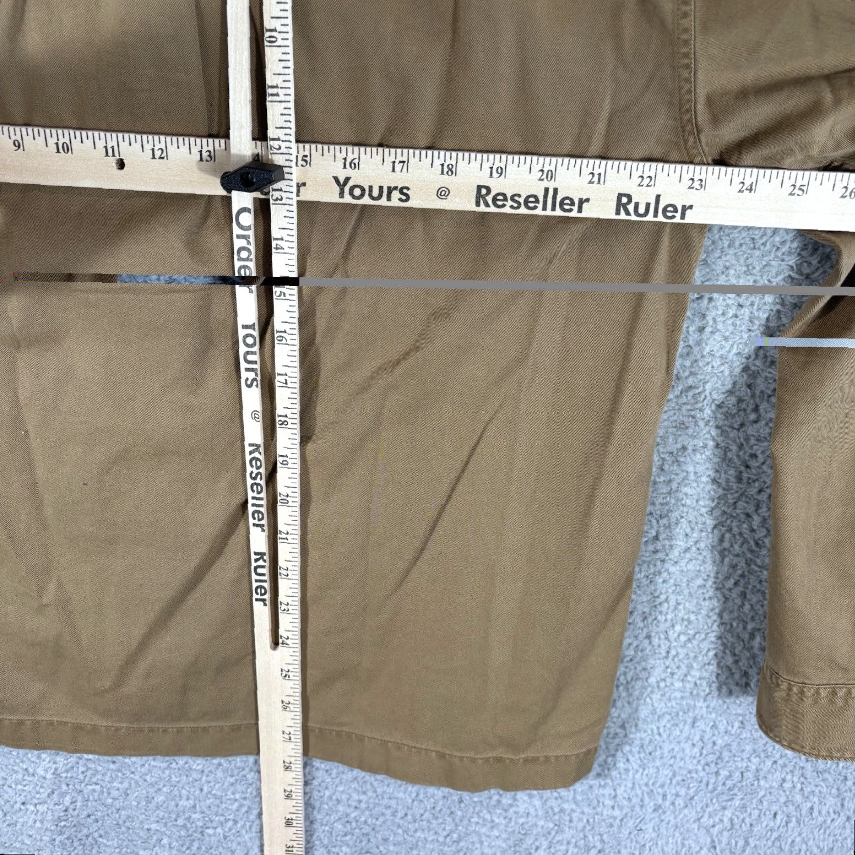 Abercrombie & Fitch Abercrombie & Fitch Work Shirt Mens M Brown Stretch Heavy Canvas Twill Shacket Size US M / EU 48-50 / 2 - 5 Thumbnail