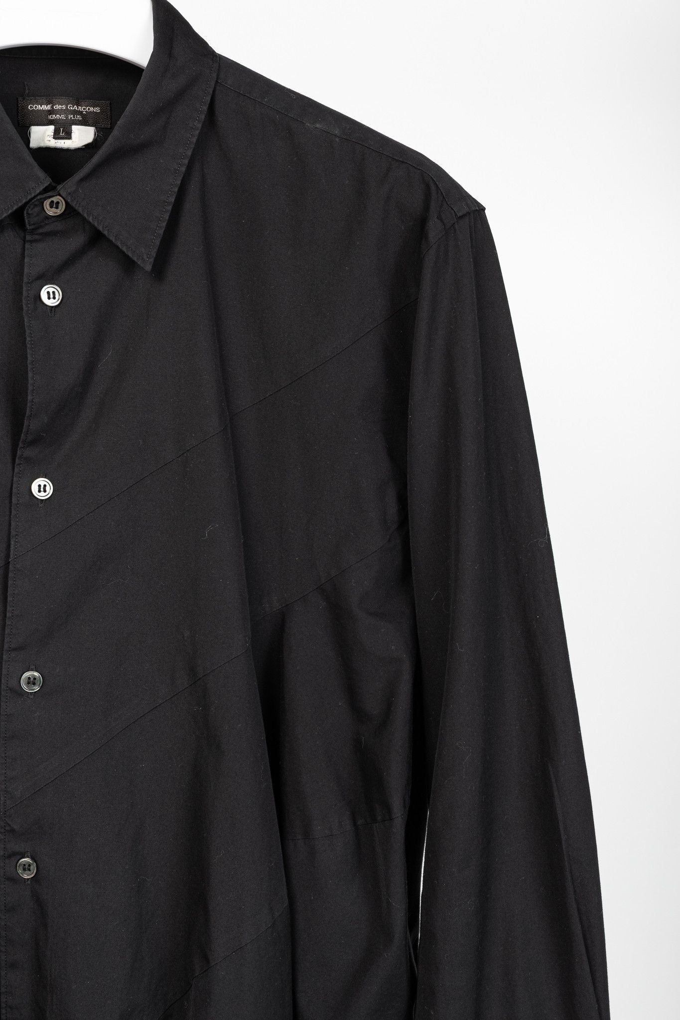 Comme des Garcons Homme Plus Comme des Garcons Homme Plus Diagonal-Panel Buttoned Shirt Size US L / EU 52-54 / 3 - 5 Thumbnail