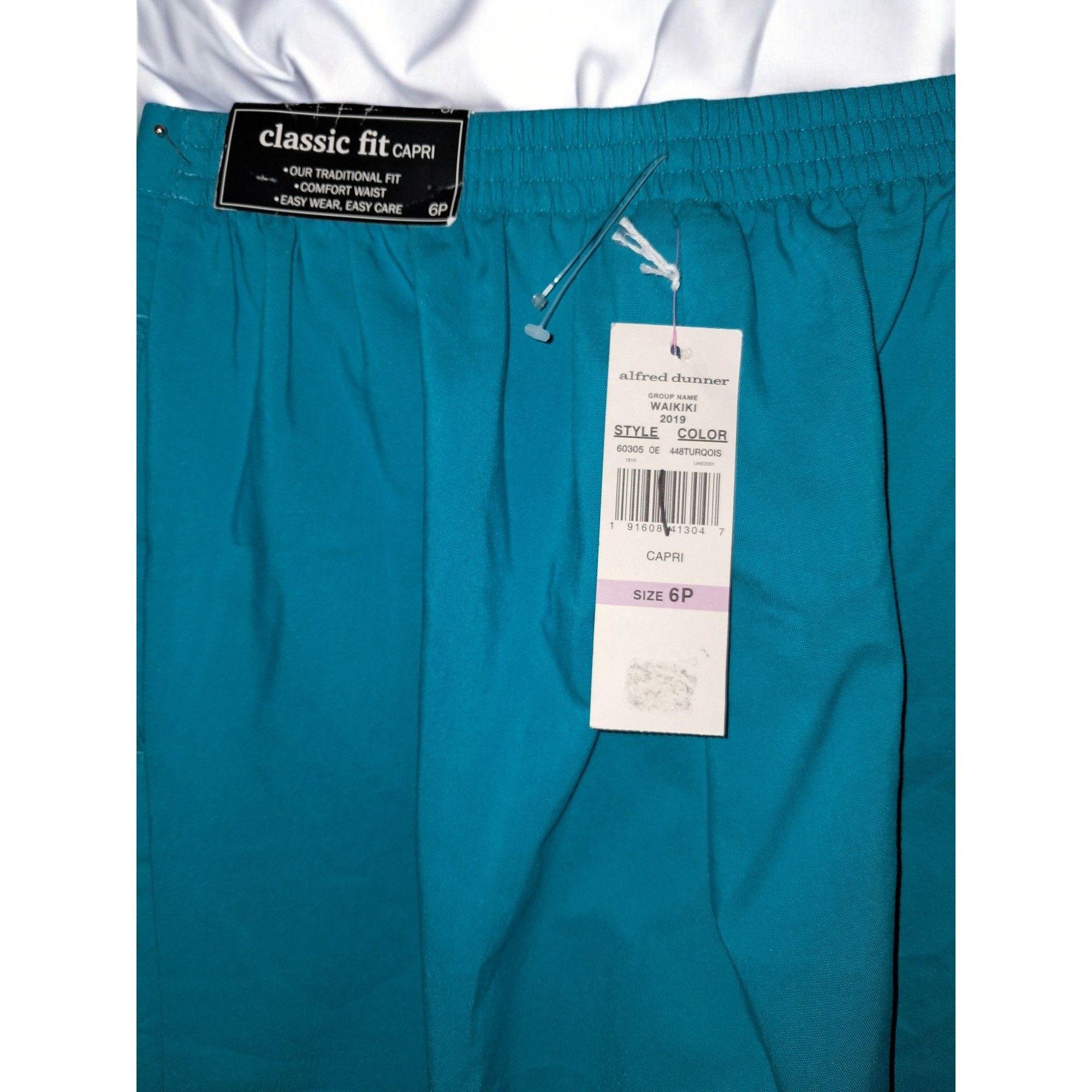 Other Alfred Dunner Teal Classic Fit Size 6P Capri Pant Size 28" / US 6 / IT 42 - 6 Thumbnail