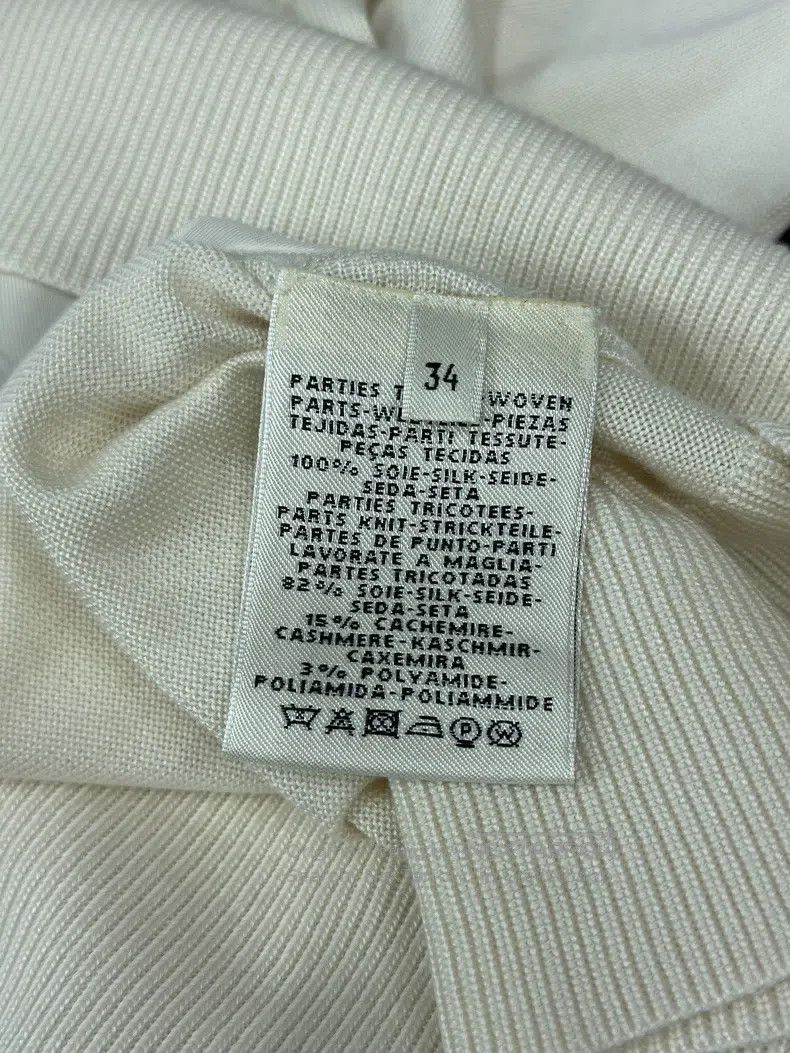 Hermes Hermes White Printed Silk Blouse Size XXS / US 00 / IT 34 - 5 Thumbnail