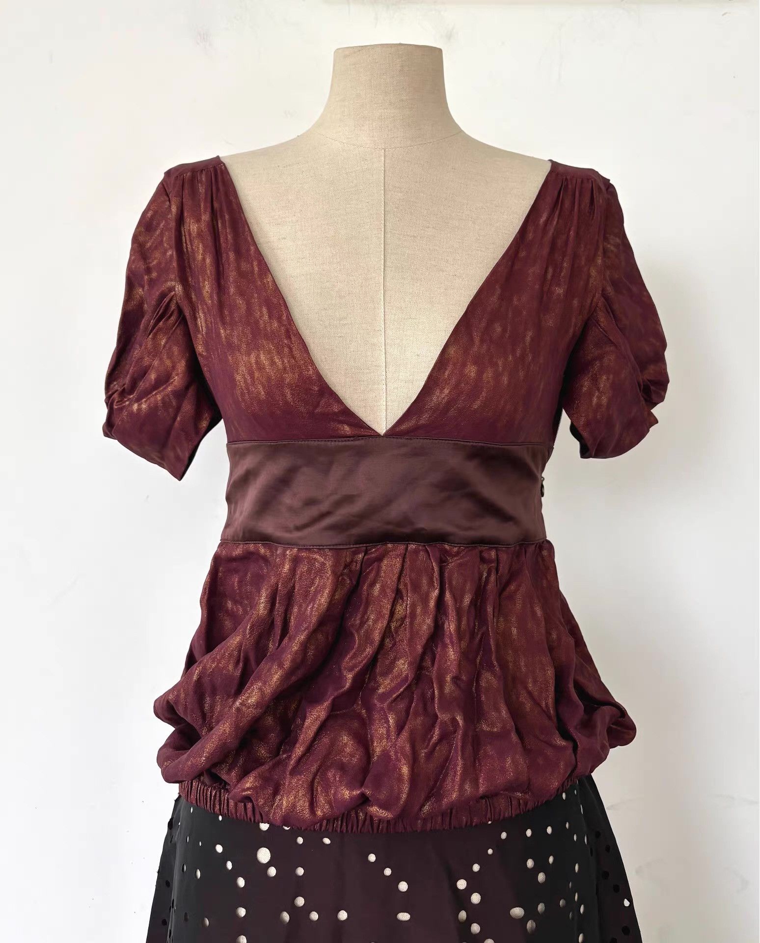 Just Cavalli Just Cavalli Women's Leopard Print Silk Top Ｑ21 Size S / US 4 / IT 40 - 7 Thumbnail