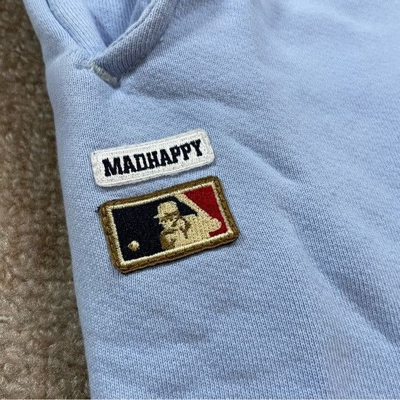 MLB × Madhappy × New York Yankees NEW MADHAPPY X NEW YORK YANKEES MLB BLUE SWEATPANTS SZ SMALL Size US 28 / EU 44 - 5 Thumbnail