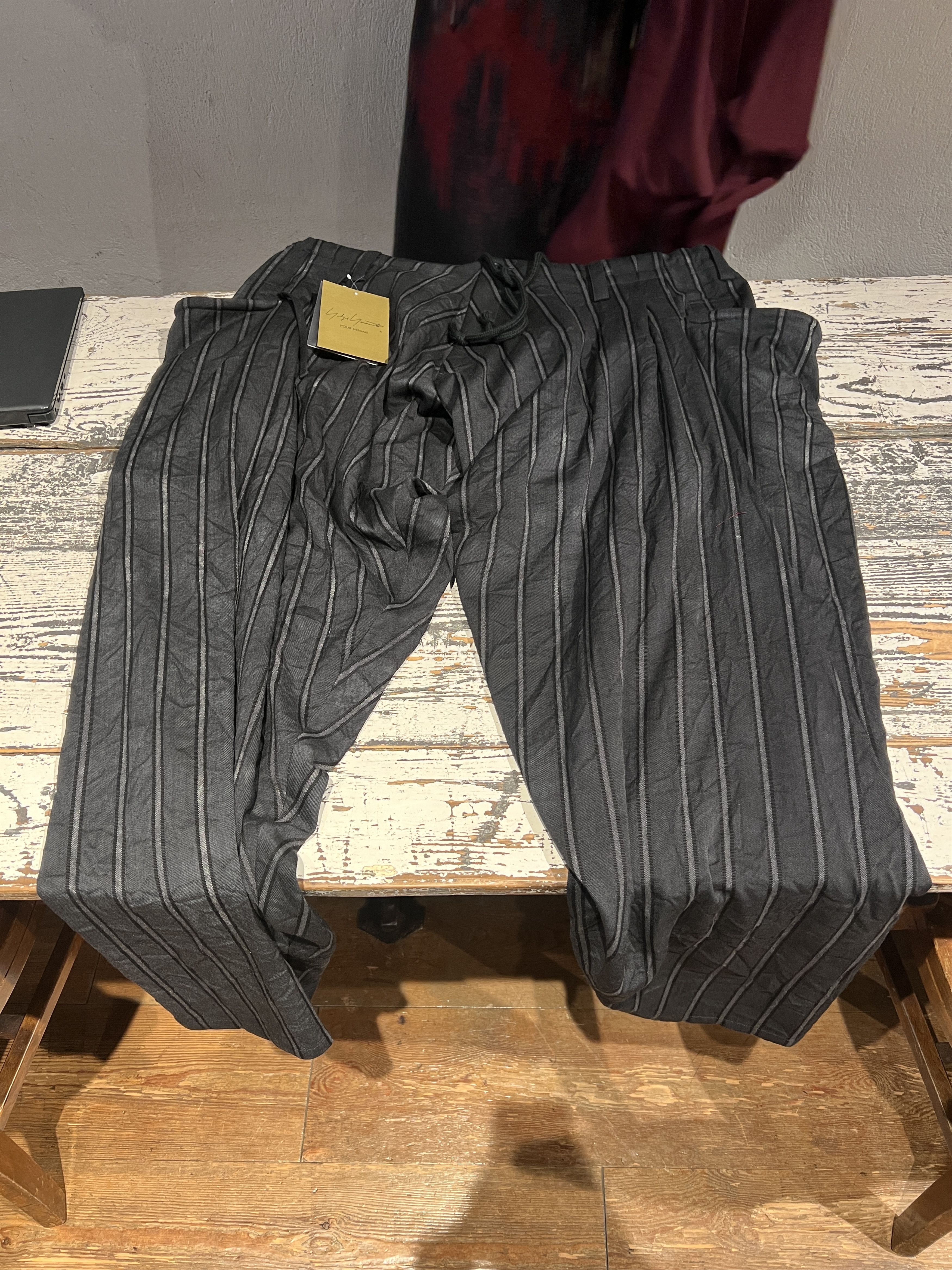 Yohji Yamamoto (1 of 1) Private Client Drawstring Pants (HC-P50-109) Size US 34 / EU 50 - 8 Thumbnail