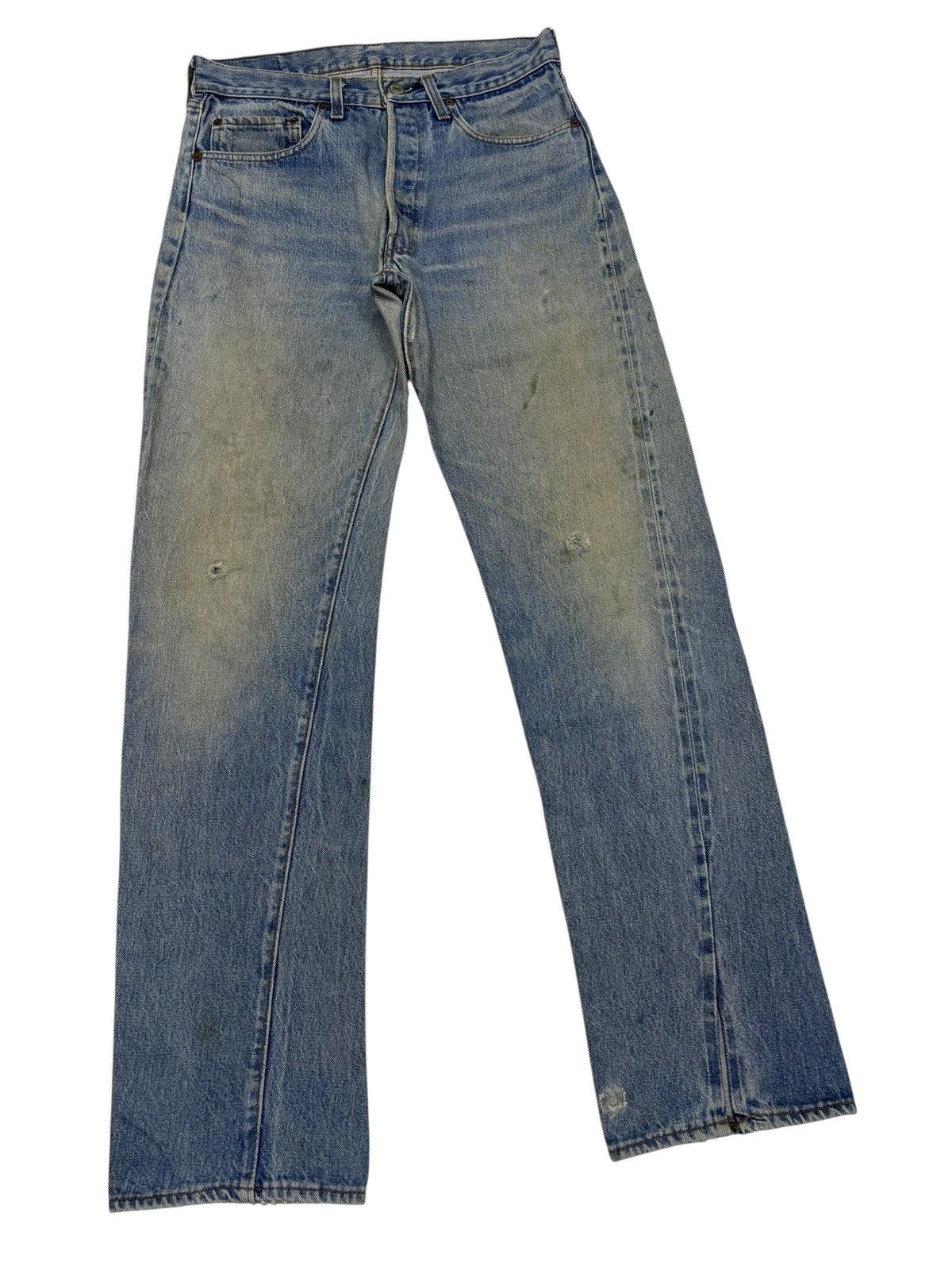 Kapital Vintage Levis 501 Selvedge release hem Distressed Denim Jean Size US 31 - 5 Thumbnail