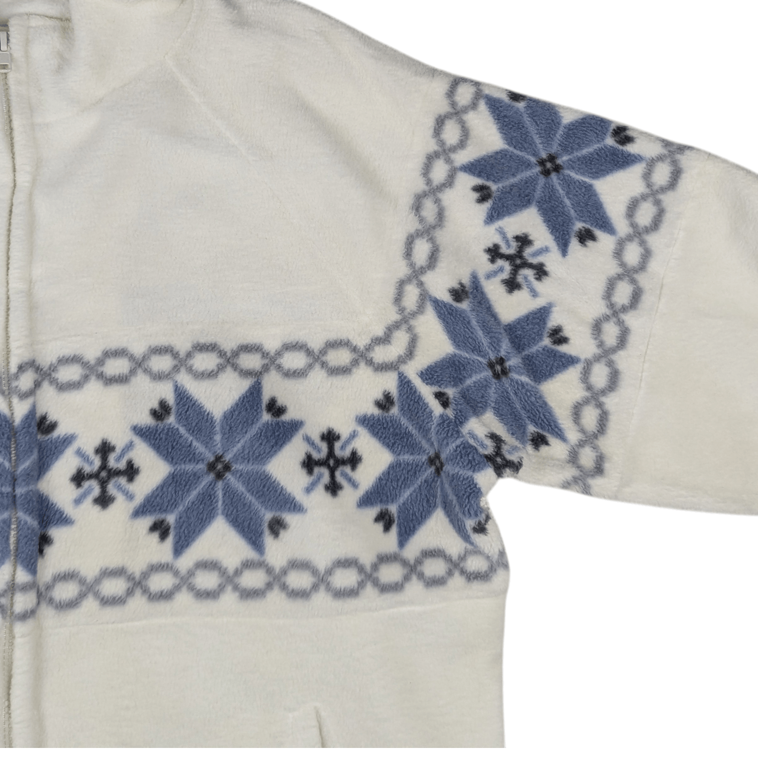 Japanese Brand Vintage 90's THIRD WAVE Floral Nice Design Fleece Jacket Size US L / EU 52-54 / 3 - 9 Thumbnail