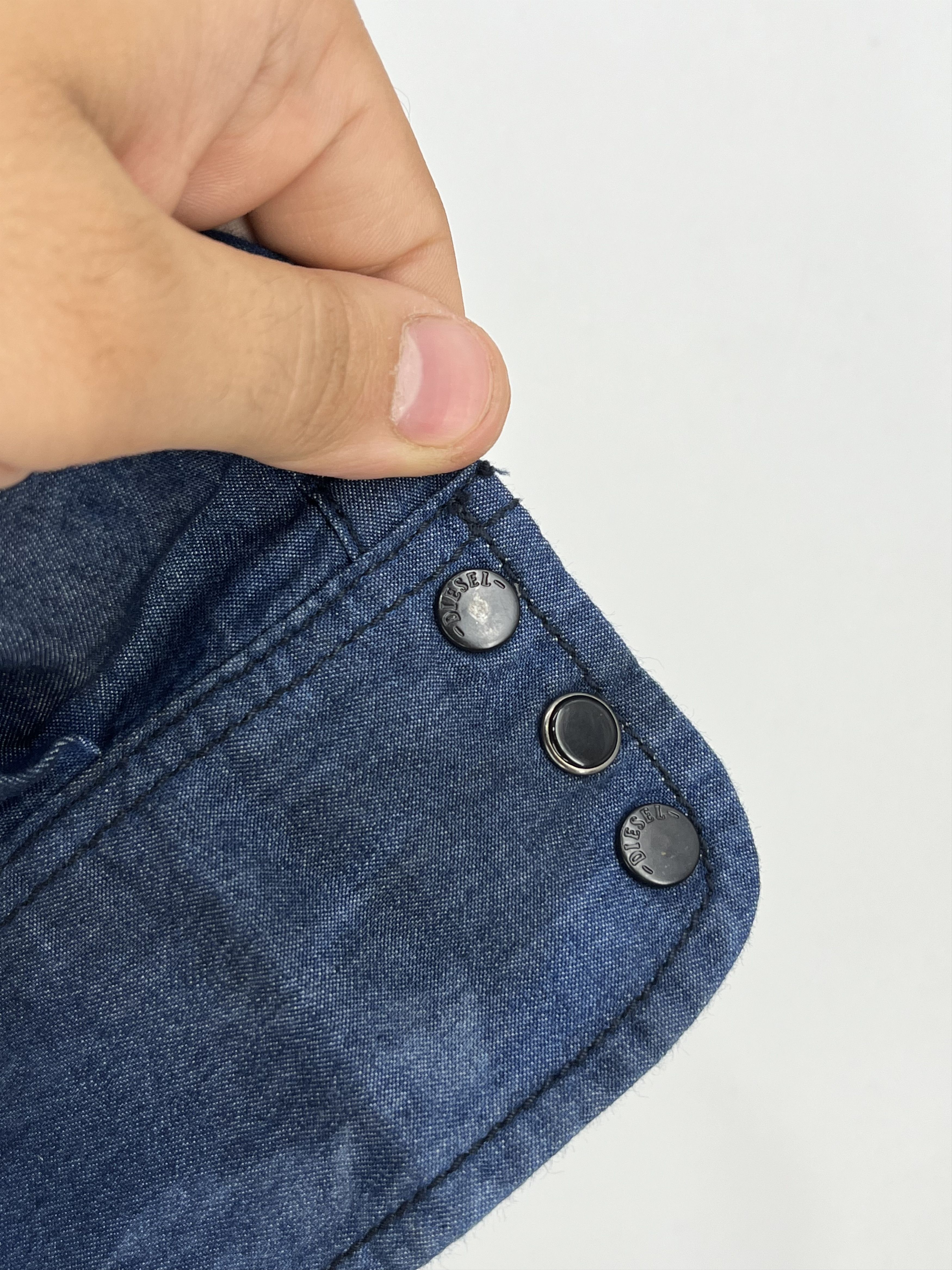 Diesel × Vintage Diesel Industry Pearl Snap Denim Long Sleeve Shirt Size M Size US M / EU 48-50 / 2 - 8 Thumbnail