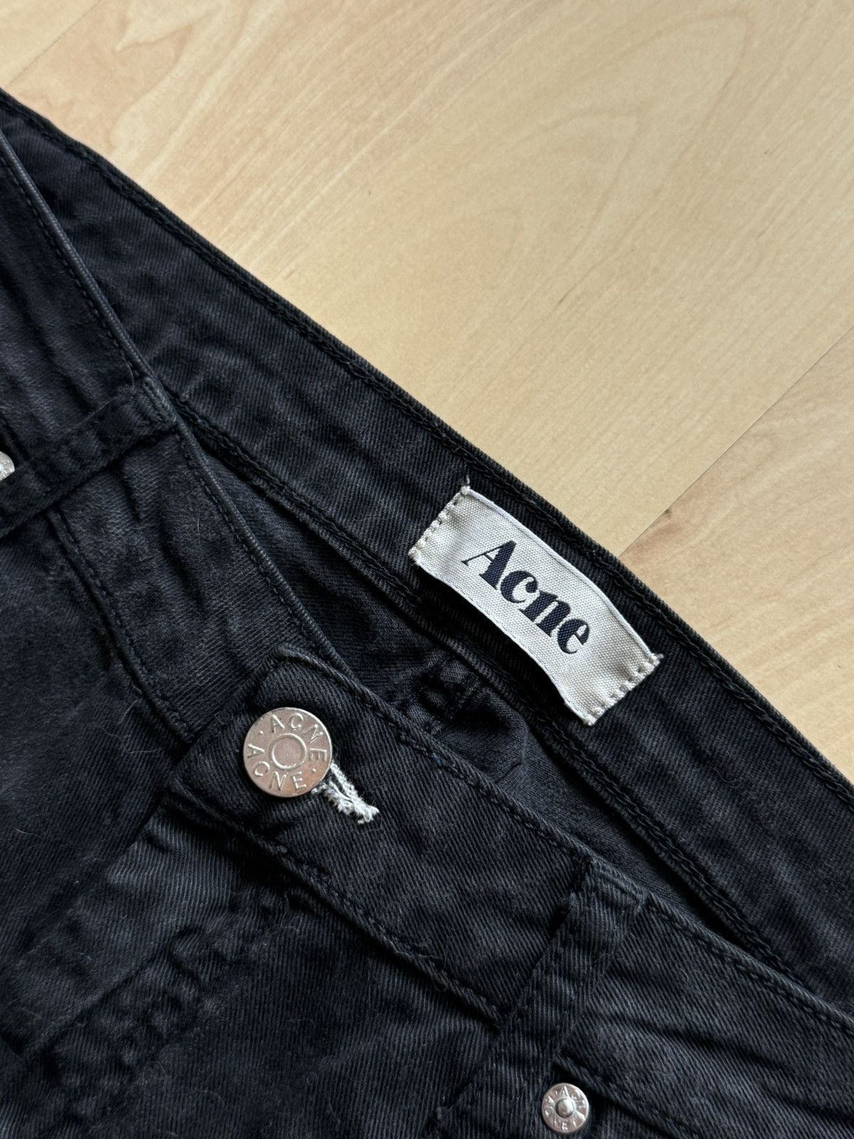 Acne Studios Acne Studios Kex Smooth black Denim Jeans pants Size 29" - 3 Thumbnail