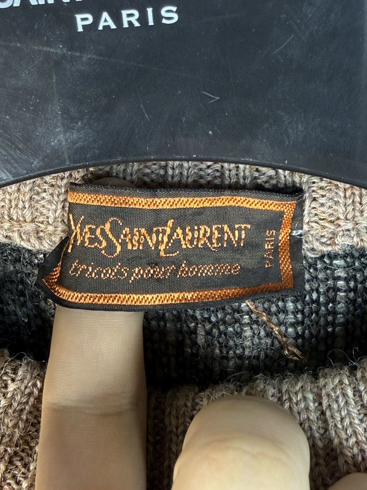 Yves Saint Laurent 90s Wool YSL Sweater Soft Beige Vintage Yves Saint Laurent Size US L / EU 52-54 / 3 - 5 Thumbnail
