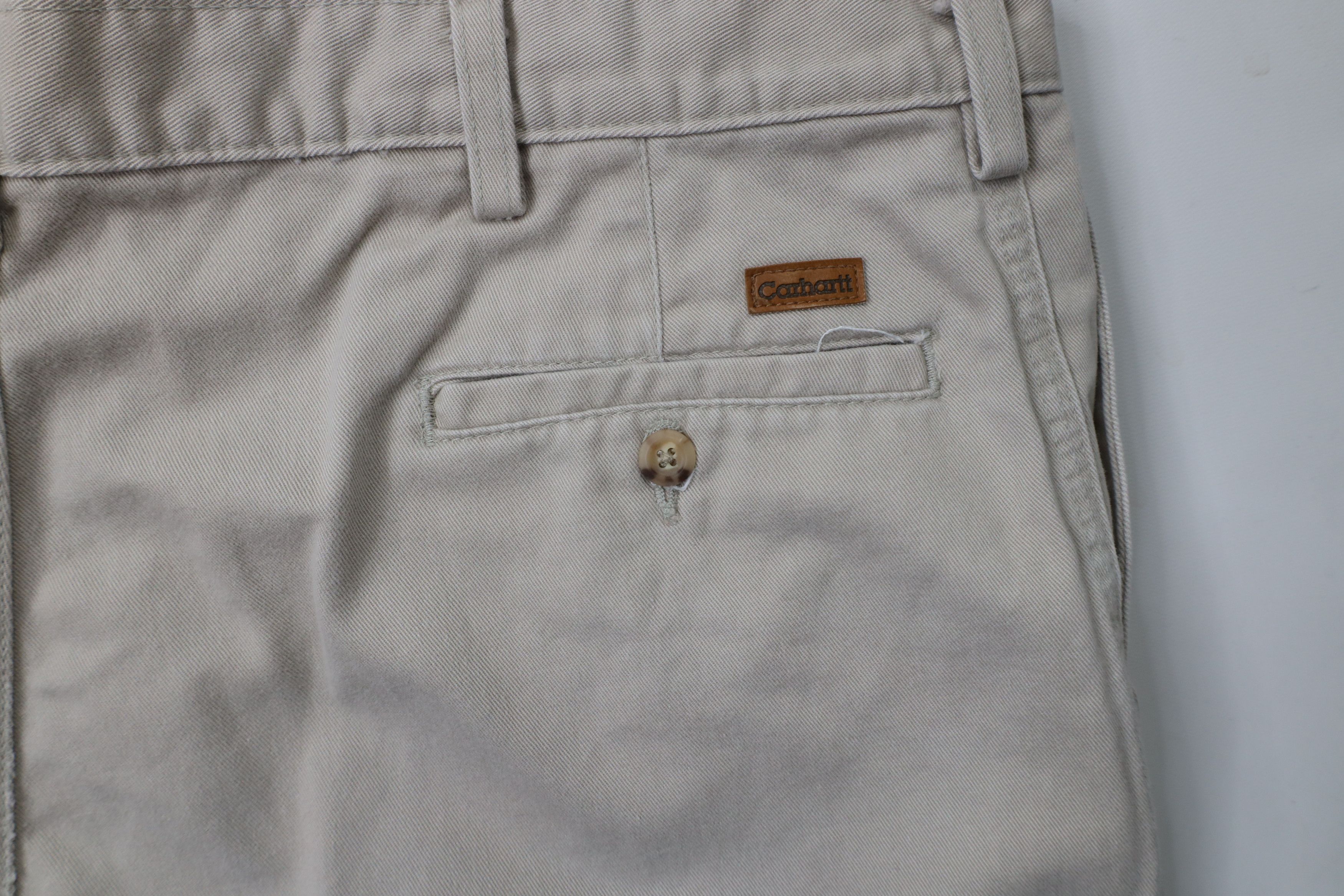 Carhartt × Vintage Vintage Y2K 2000 Carhartt Wide Leg Chino Pants Cotton Stone Size US 40 / EU 56 - 13 Thumbnail