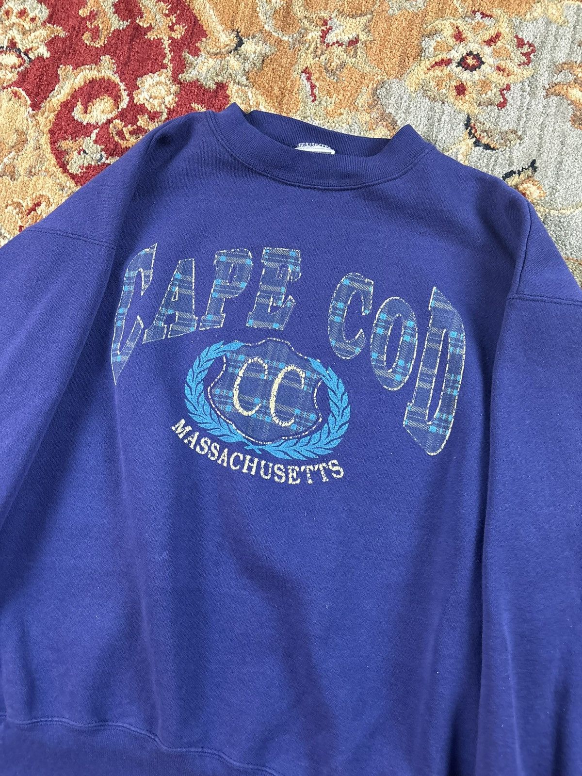 Tultex Vintage 90s Cape Cod Massachusetts crewneck sweatshirt Size US L / EU 52-54 / 3 - 2 Thumbnail