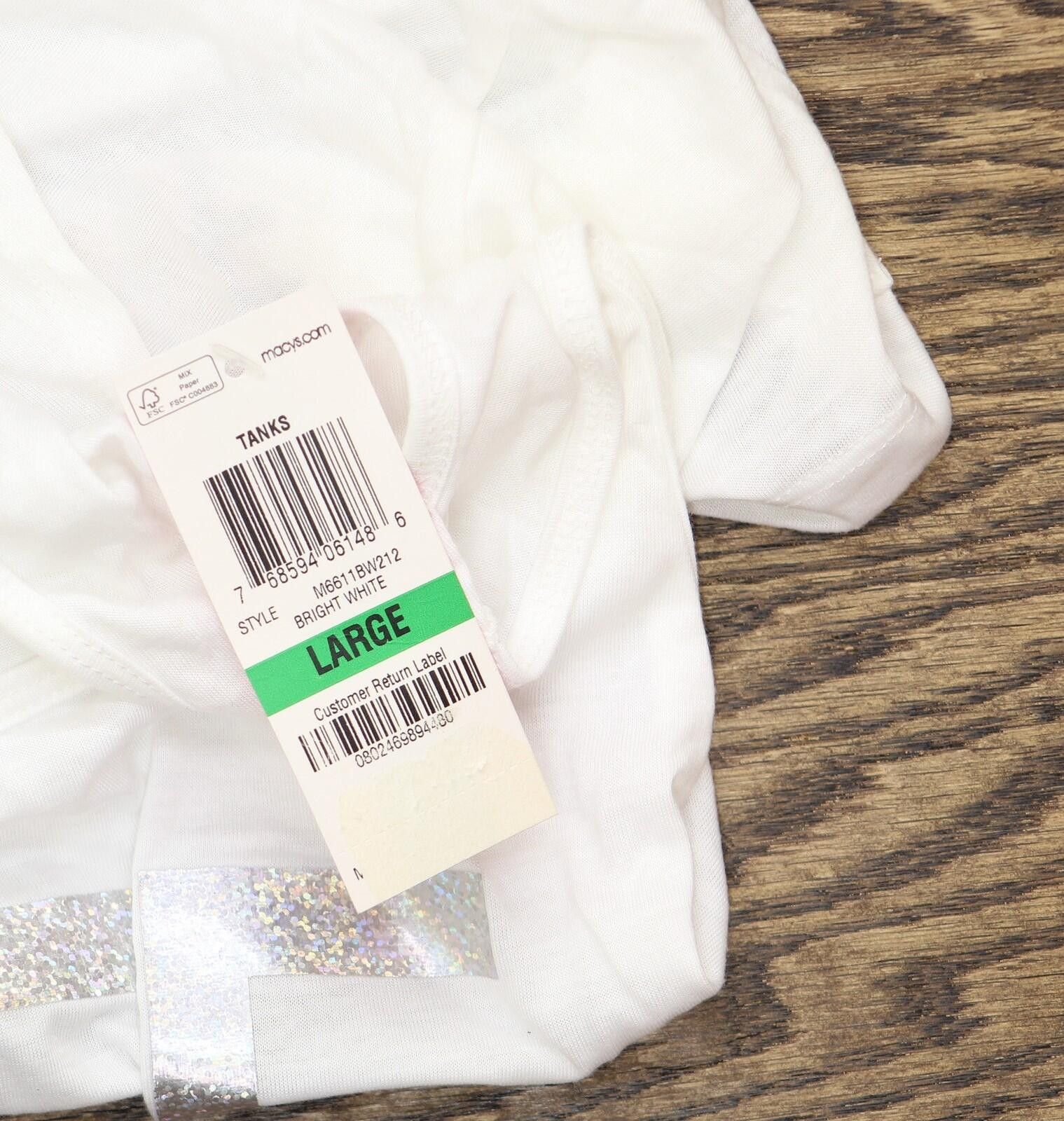Other Material Girl Active Graphic Twist-back Tank Top White L Size L / US 10 / IT 46 - 4 Thumbnail