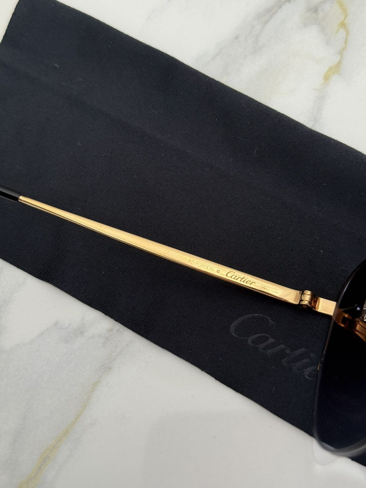 Cartier Panthere de Cartier Sunglasses Fullset, Brandnew, Goldfinish Size ONE SIZE - 8 Thumbnail