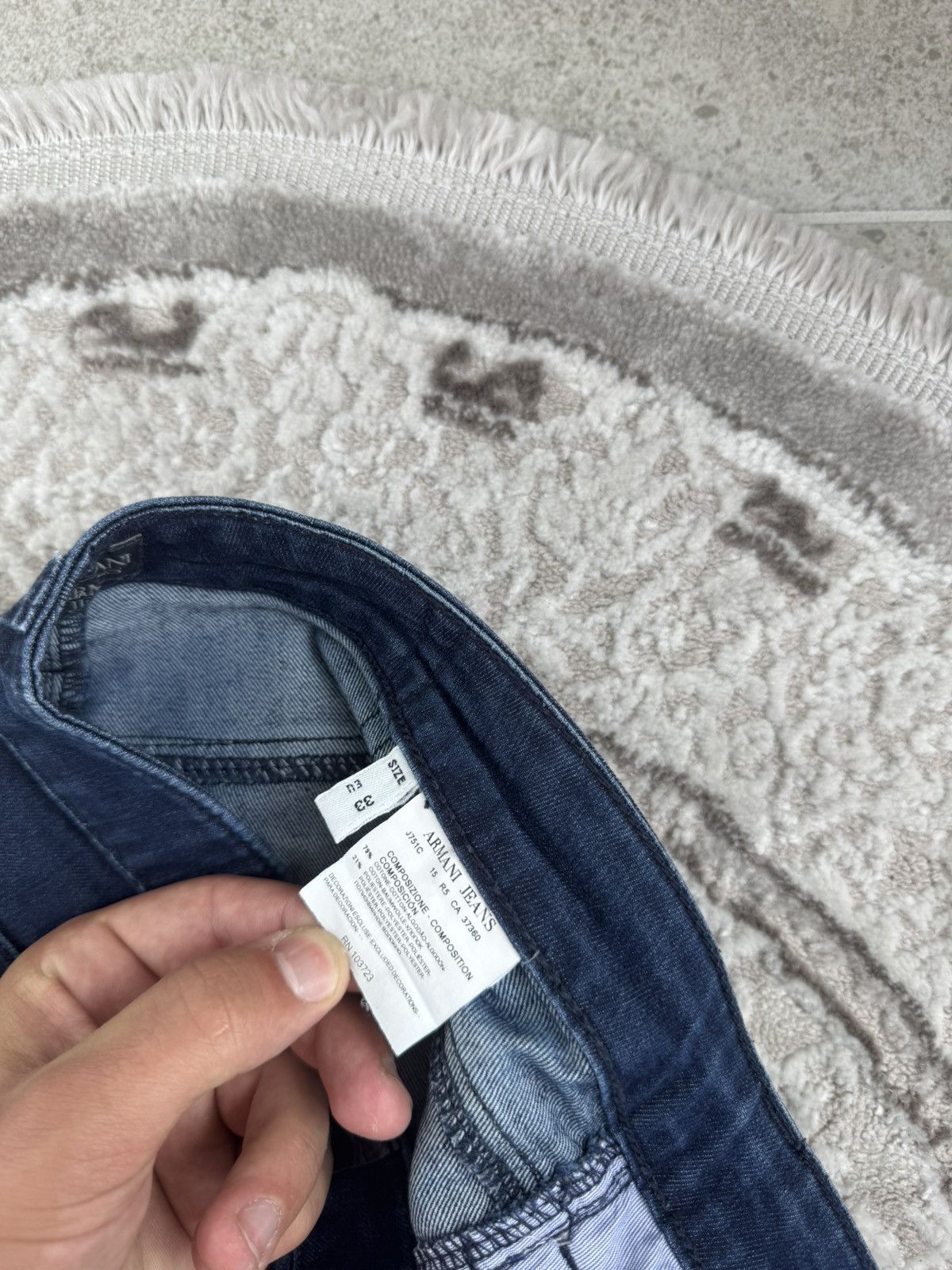 Armani Vintage Armani Jeans 90s Luxury Pants Solid Size 33 Archive Size US 33 - 9 Thumbnail