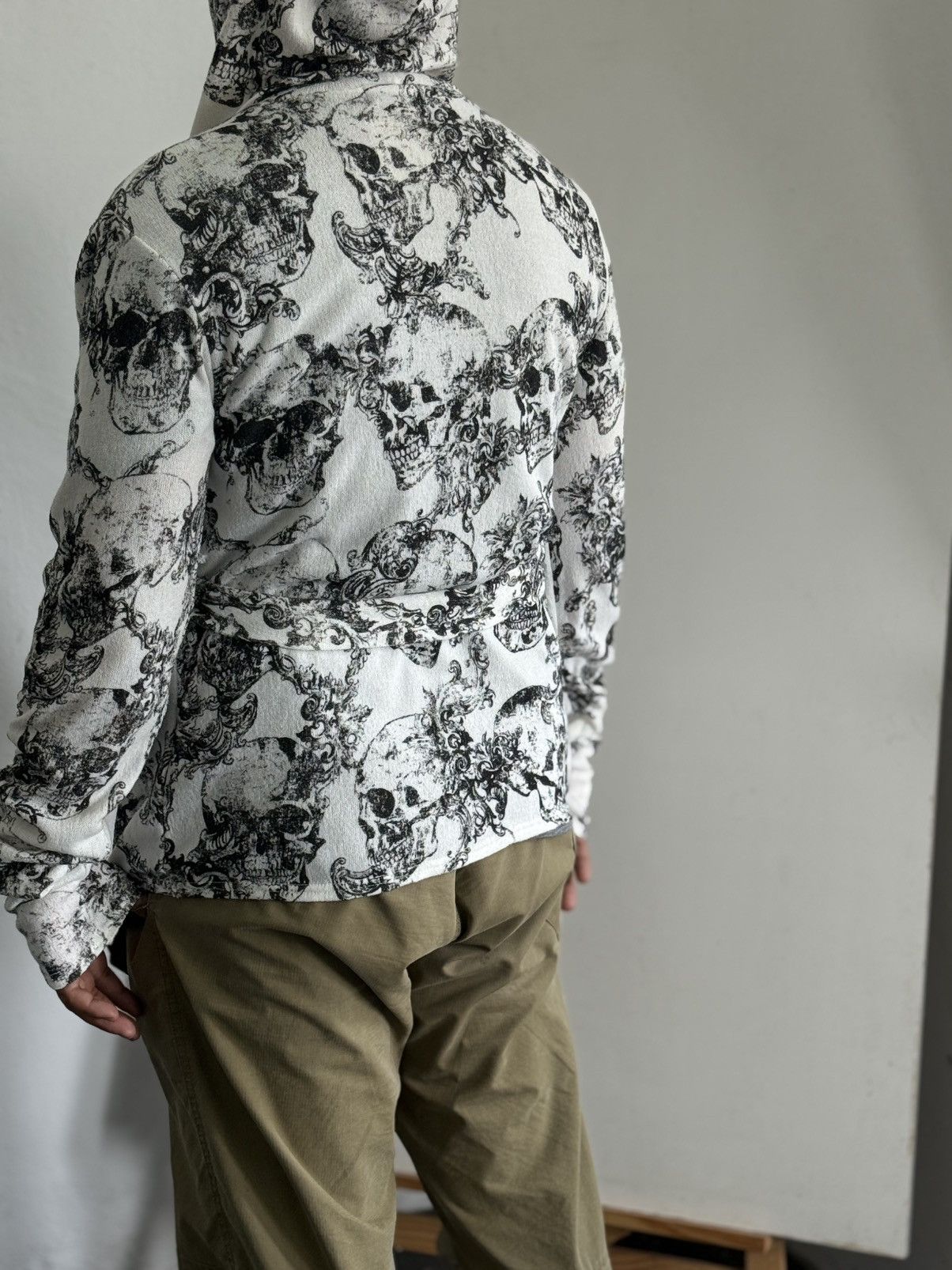 14th Addiction Bernings Sho Skull Hood Wrap Robe Jacket Jpn A/Garde Gothic Size US S / EU 44-46 / 1 - 2 Thumbnail