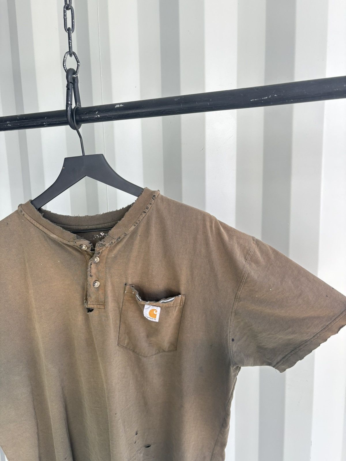 Vintage Thrashed Distressed Sun Faded Button Shirt ERD Grunge WCC Size US XXL / EU 58 / 5 - 3 Thumbnail