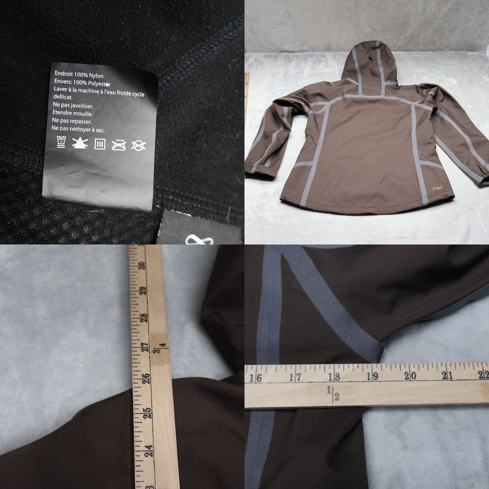 Outdoor Research Outdoor Research Jacket Womens Medium Brown Mithril Stormshell Wind Rain Hiking Size M / US 6-8 / IT 42-44 - 8 Thumbnail