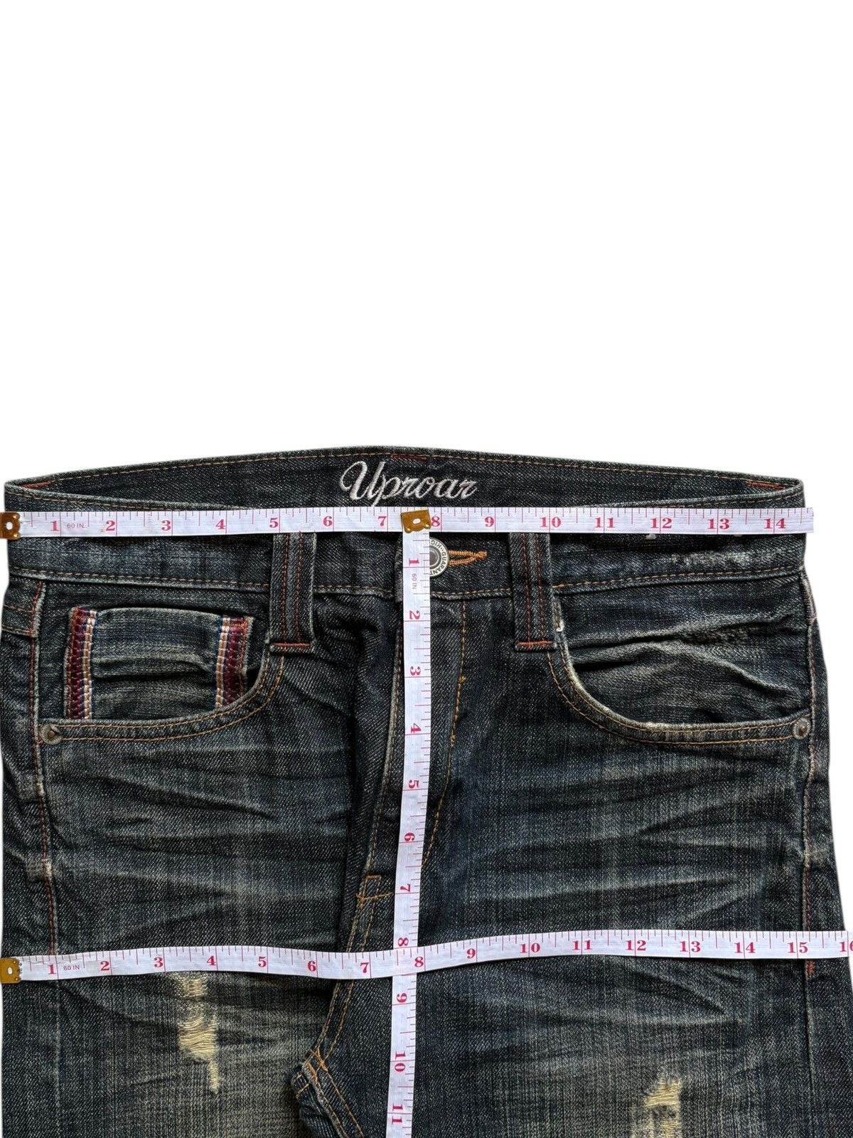 Japanese Brand Vintage Japanese Brand Mud Wash Distressed Jeans Size US 29 - 11 Thumbnail