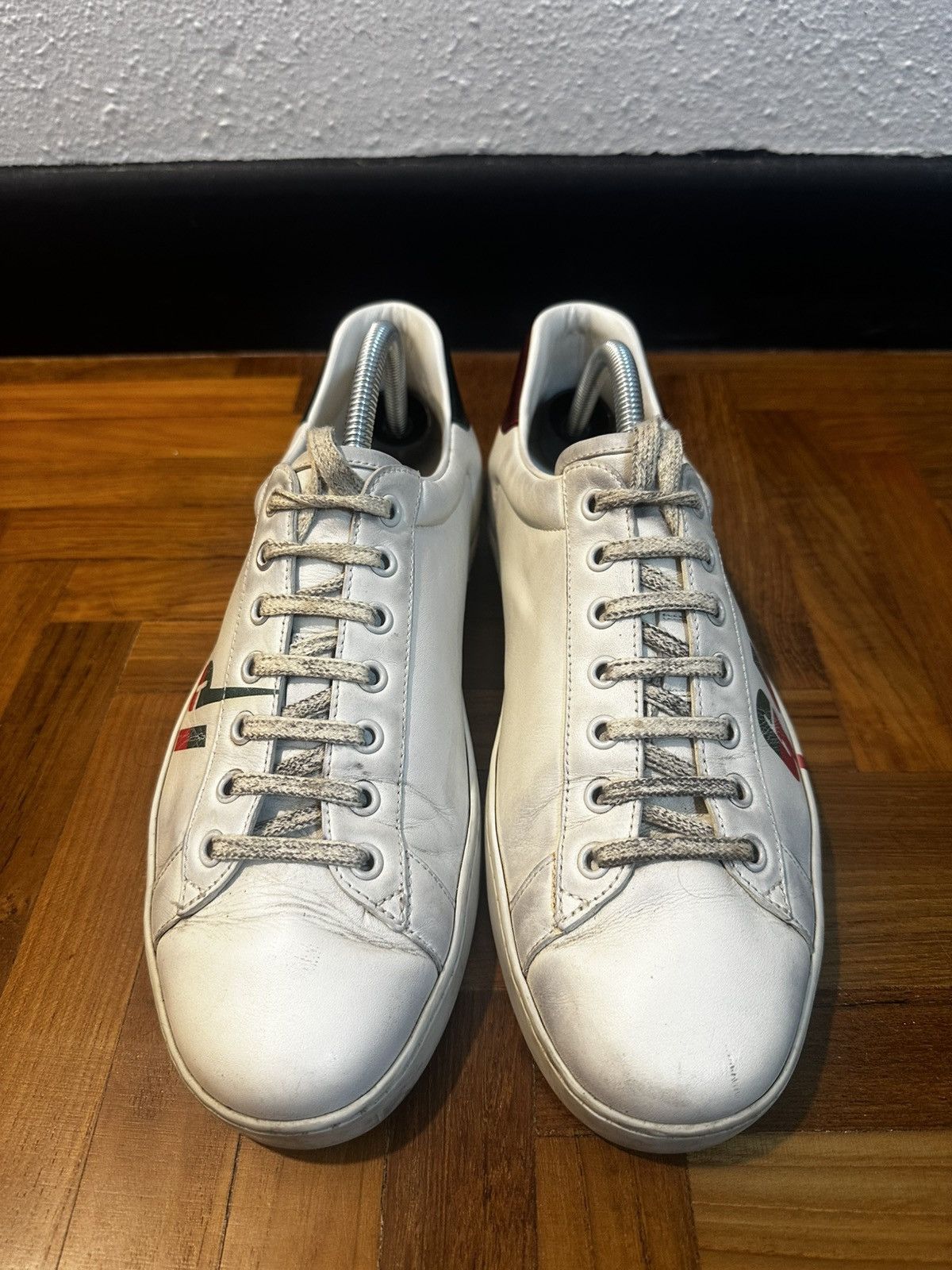 Gucci Gucci Ace Blade Distressed Sneaker Size US 8.5 / EU 41-42 - 4 Thumbnail