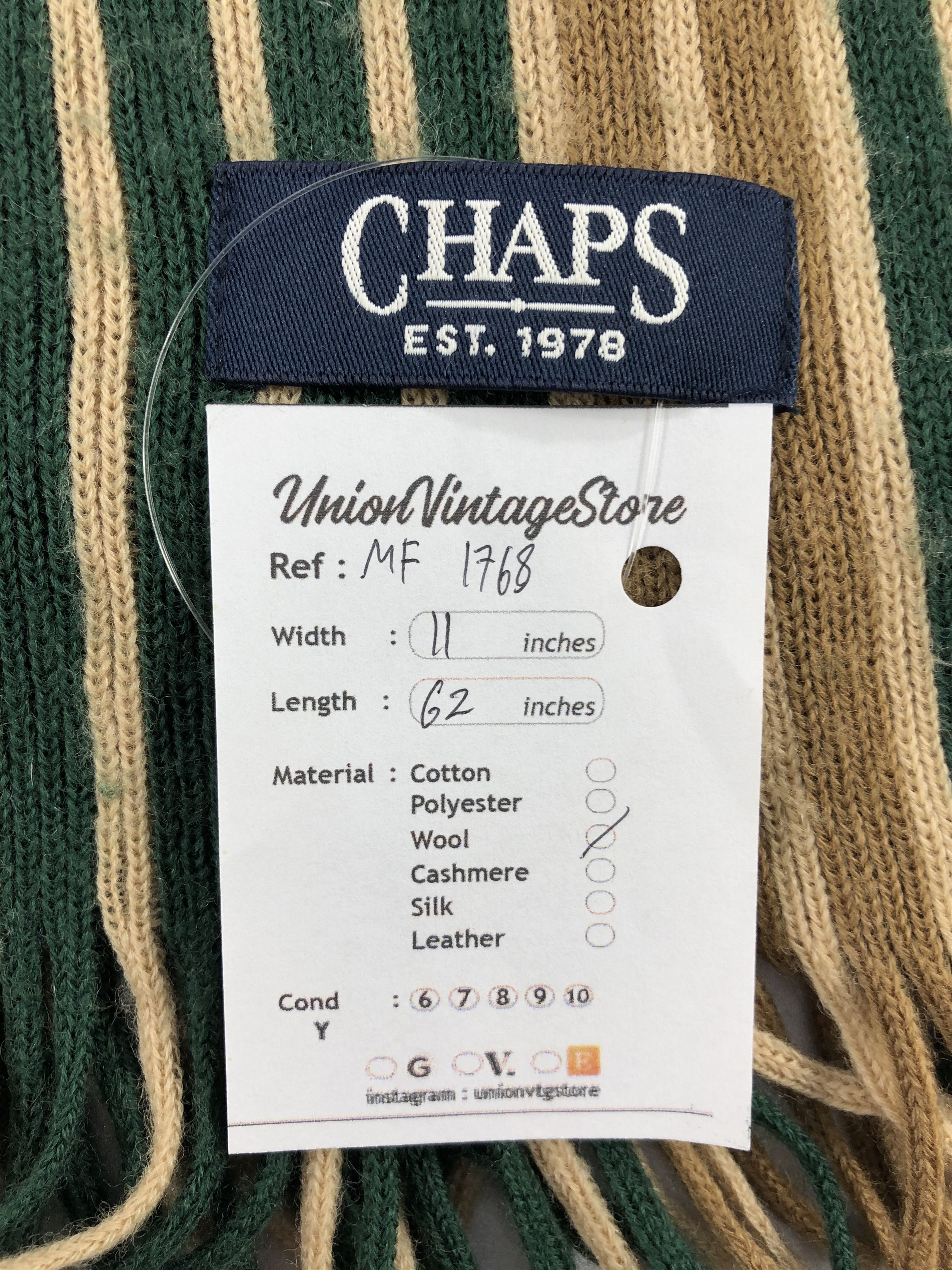 Chaps Vintage Chaps Scarf/Muffler/Neckwear MF1768 Size ONE SIZE - 5 Thumbnail