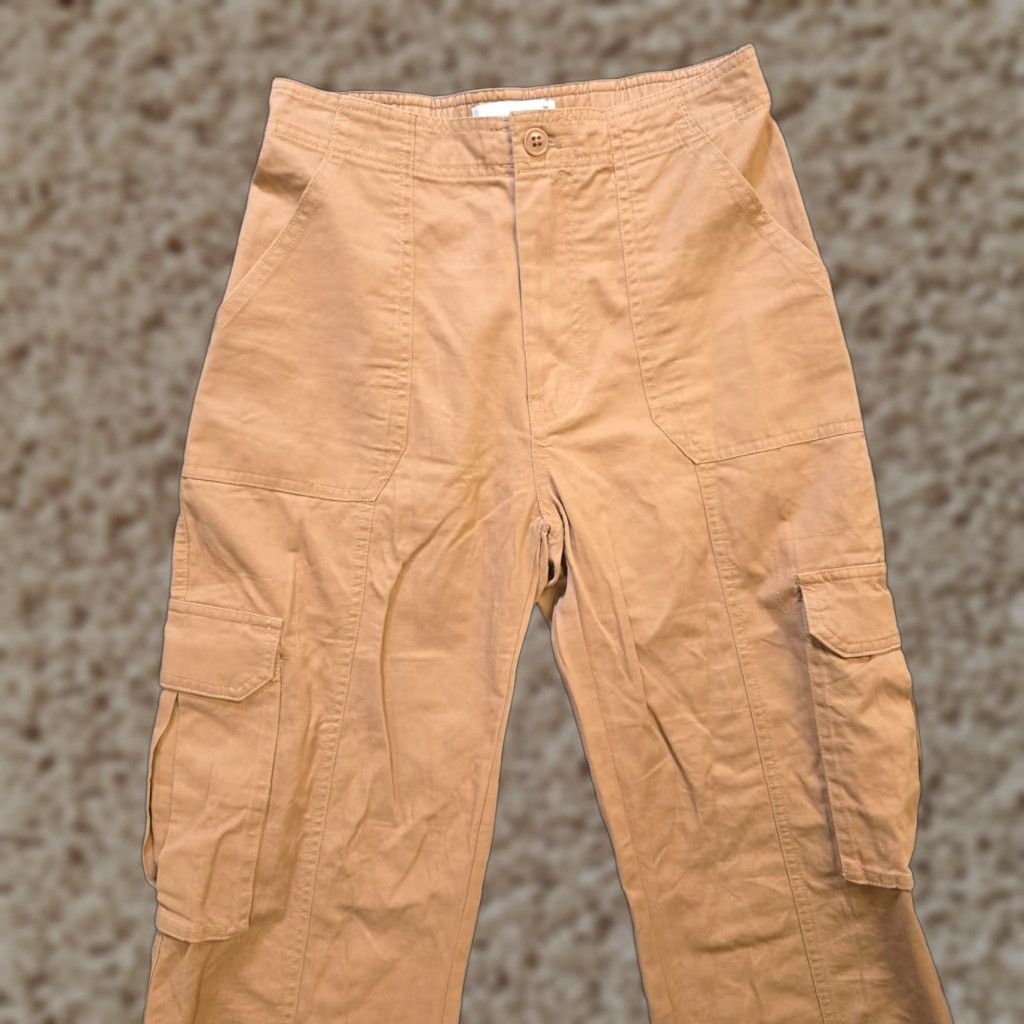 Abercrombie & Fitch Abercrombie & Fitch Pants Womens Size 25 Brown Cargo Canvas Straight Leg Casual Size 42" / US 20 - 1 Thumbnail