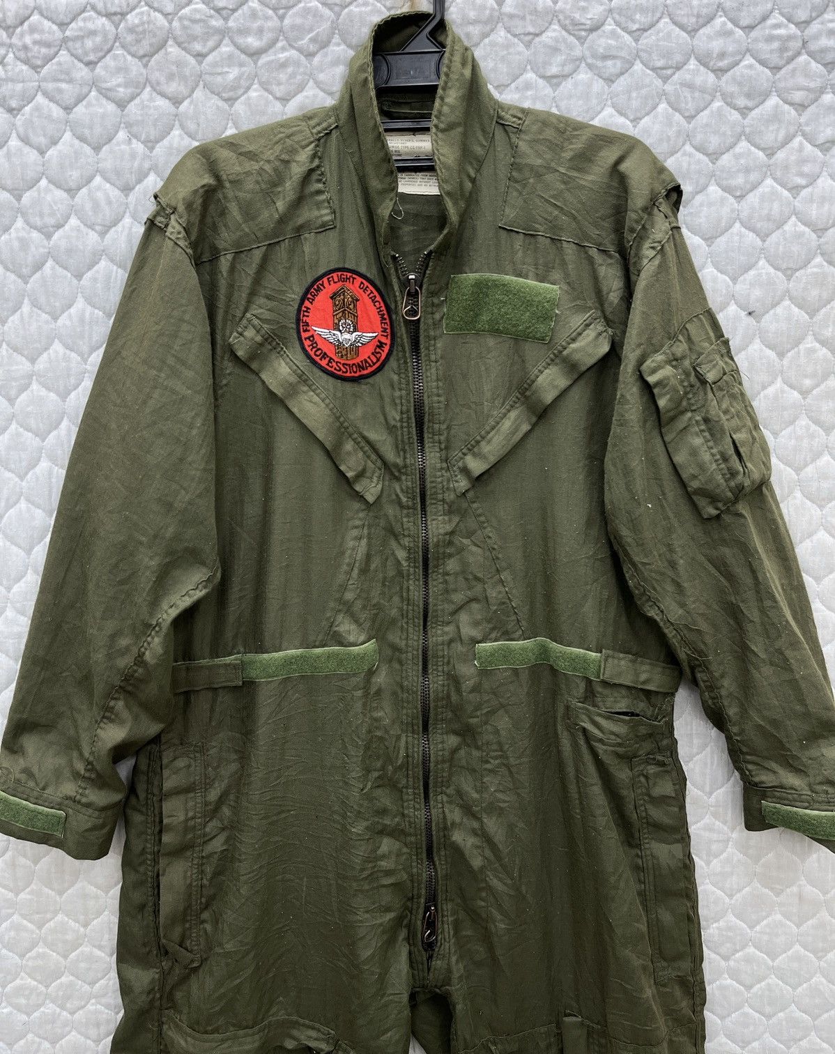 Vintage 🔥🔥🔥STEAL VTG FIFTH FLIGHT ARMY DETACHMENT FLYERS COVERALL Size US 40 / EU 56 - 3 Thumbnail