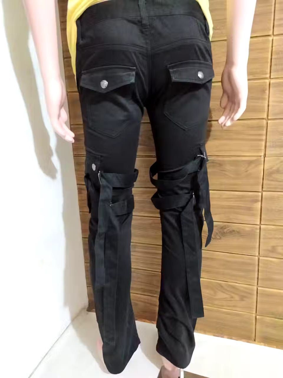 Japanese Brand BG- SHO Bondage Cargo Punk Pants Size US 29 - 12 Thumbnail