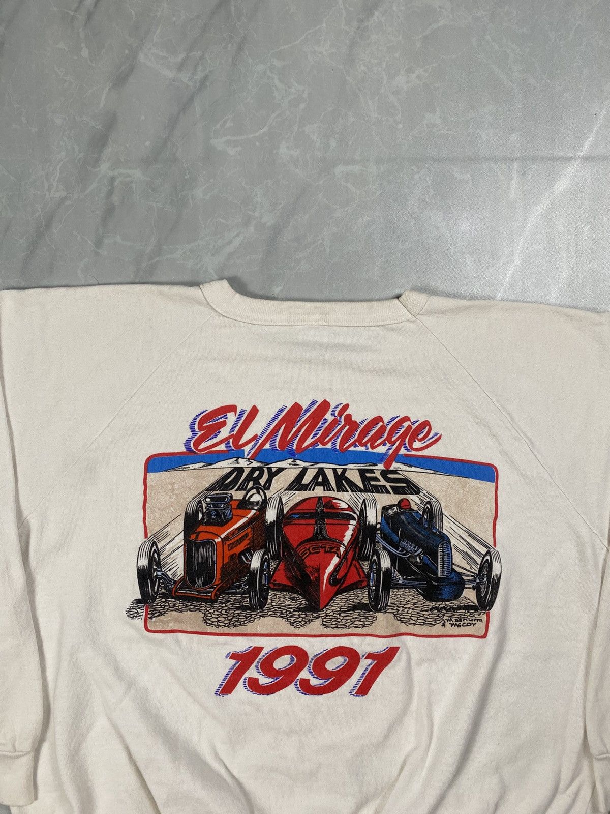 Fox Racing Rare Vintage 1991 Hot Rod El Mirage Dry Lakes Crewneck Size US L / EU 52-54 / 3 - 2 Thumbnail