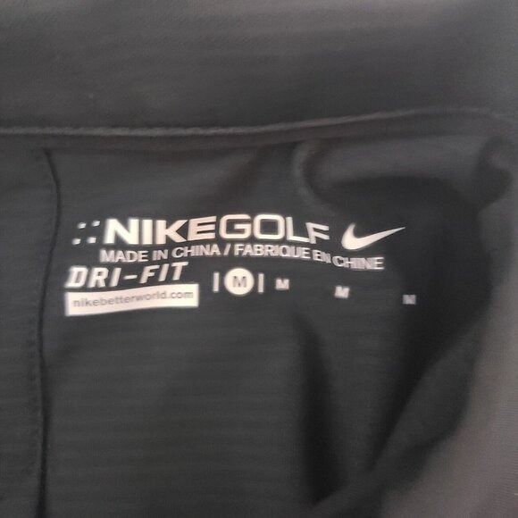 Nike New With Tag Nike Golf Black Solid Plain Nike Polo Shirt Wo Size M / US 6-8 / IT 42-44 - 3 Thumbnail