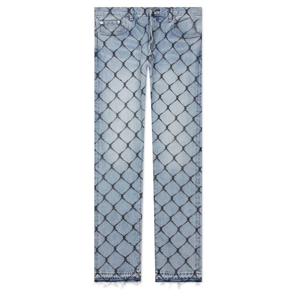 Gallery Dept. o1mle0825 Cage 5001 Denim Pants in Indigo Blue Size US 38 / EU 54 - 1 Thumbnail