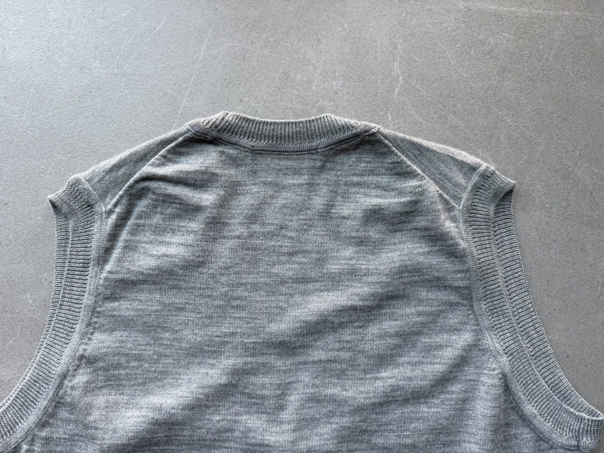 Barneys New York Barneys New York Japan Version Wool Fine Knit Mens Grey Vest Size US S / EU 44-46 / 1 - 6 Thumbnail