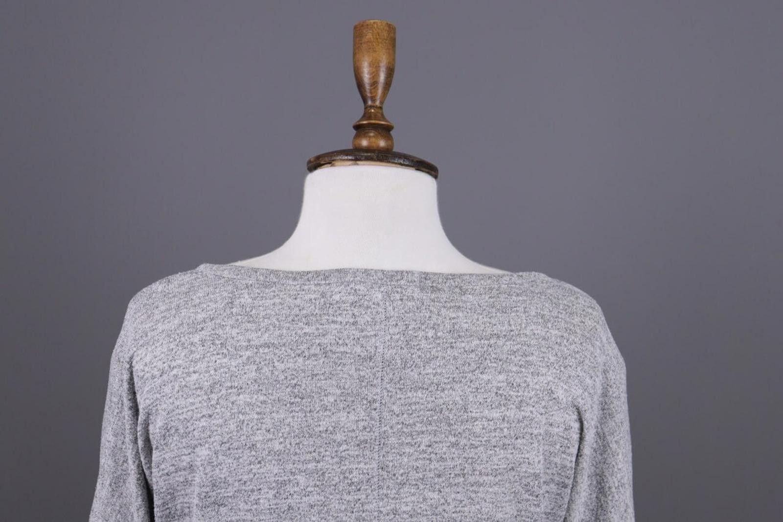 Rag & Bone Rag & Bone Gray V-Neck Knitted Pullover Sweater Size S Size S / US 4 / IT 40 - 9 Thumbnail