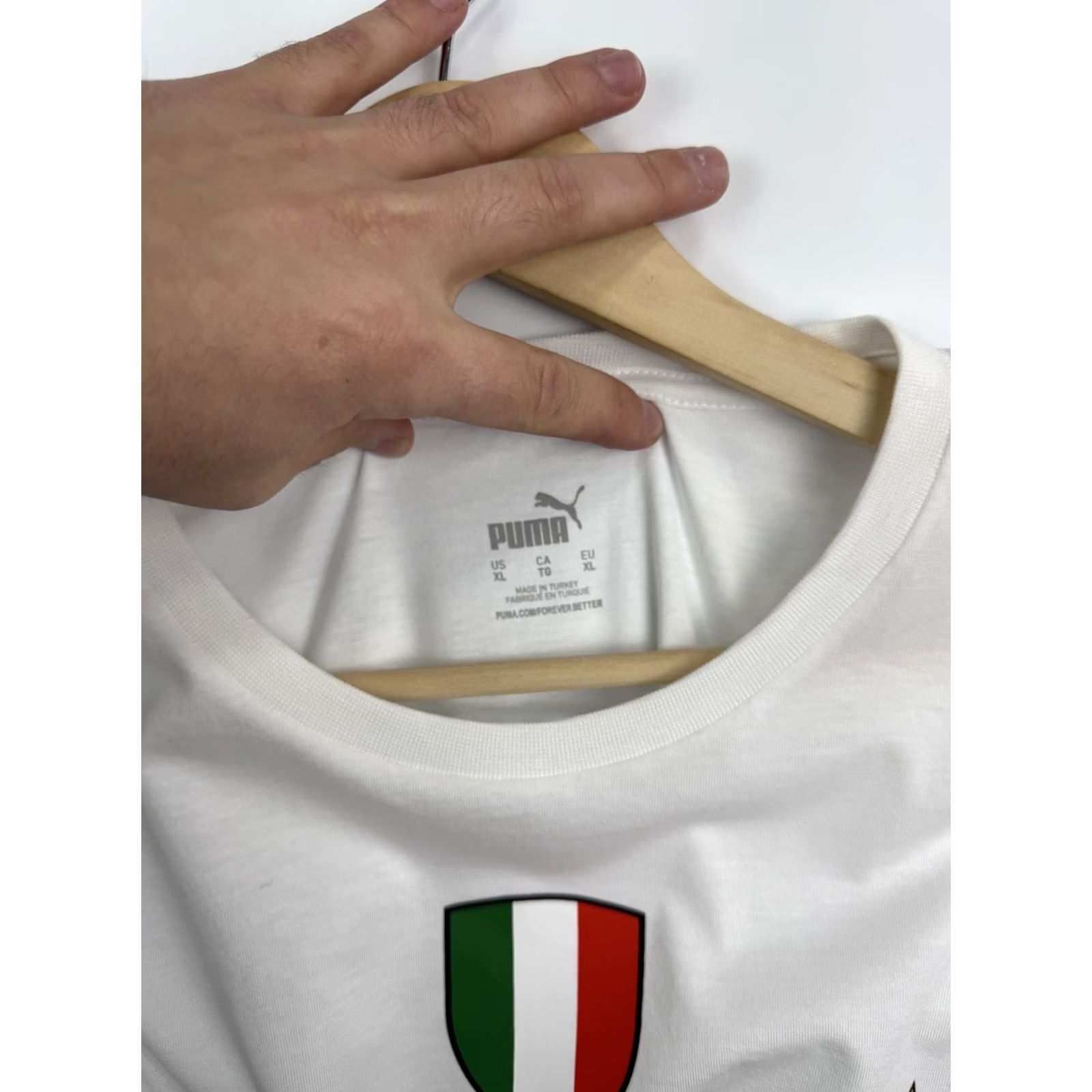 Puma PUMA AC Milan 2021-22 Champions T Shirt Campioni D’Italia XL Men White Shirt Mens Size US XL / EU 56 / 4 - 6 Thumbnail