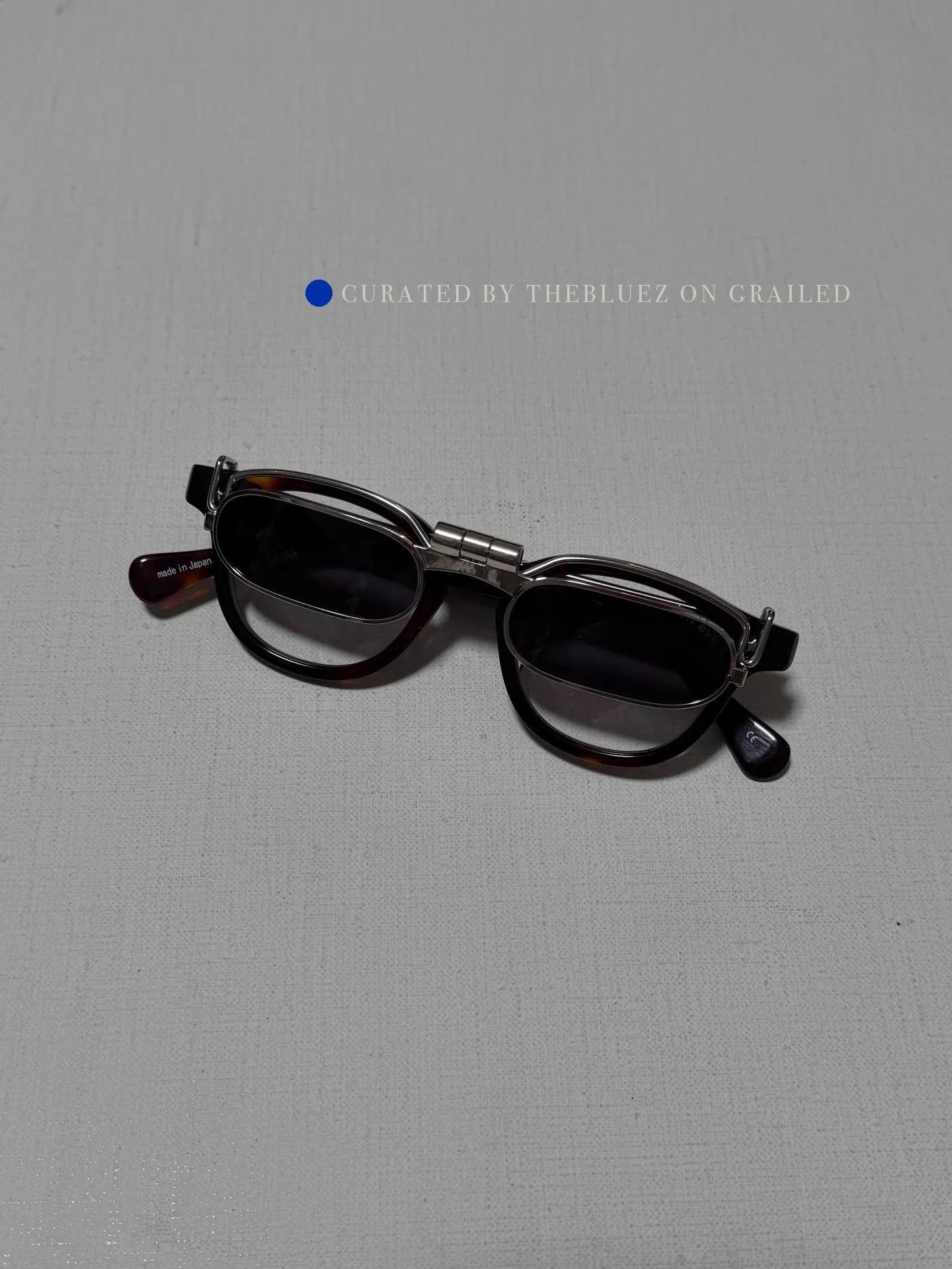 Takahiromiyashita The Soloist. Double-Layer Clip-On Sunglasses Size ONE SIZE - 1 Thumbnail
