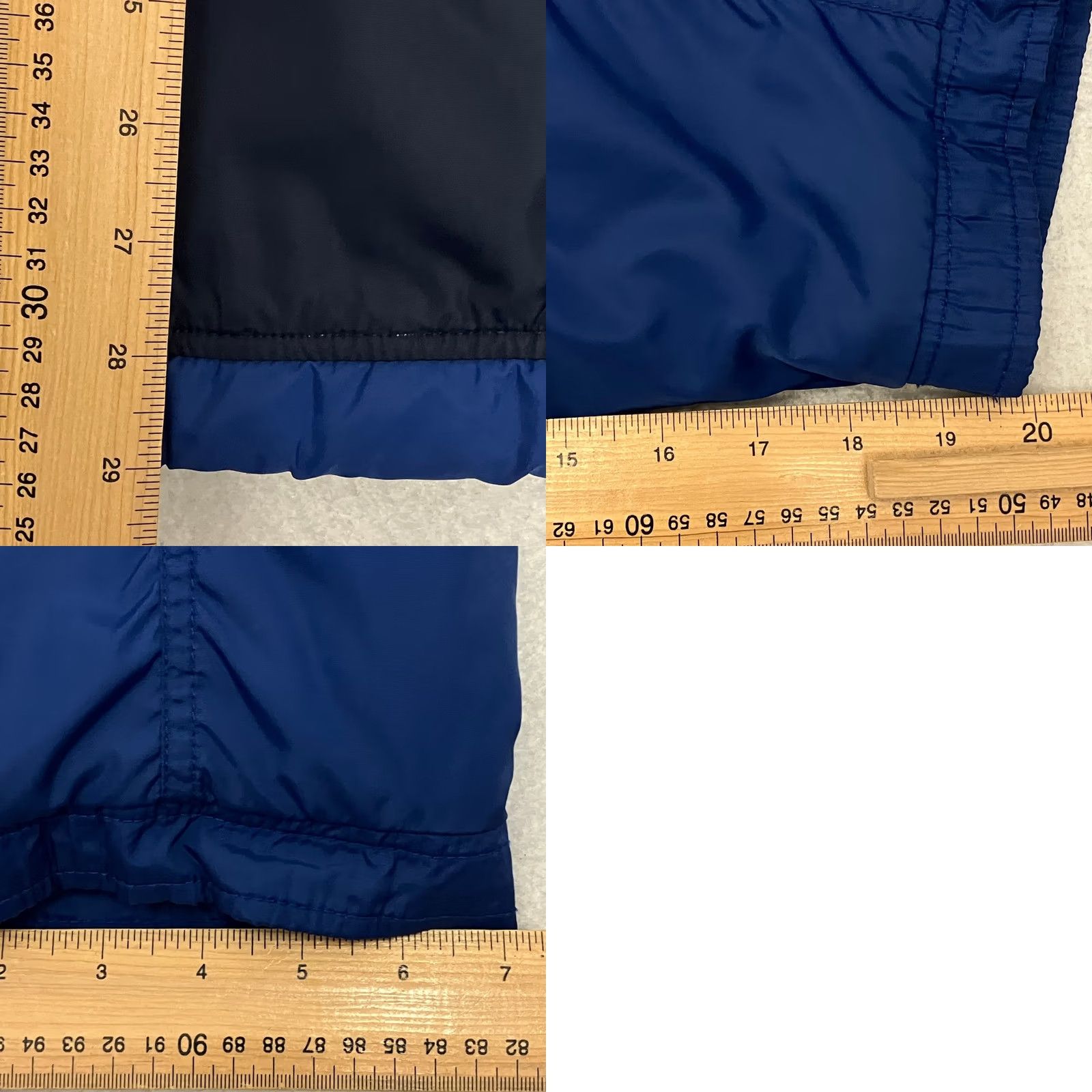 Nike VINTAGE Nike Hooded Anorak Jacket Mens L Blue Black Swoosh Pullover Coat Size US L / EU 52-54 / 3 - 9 Thumbnail