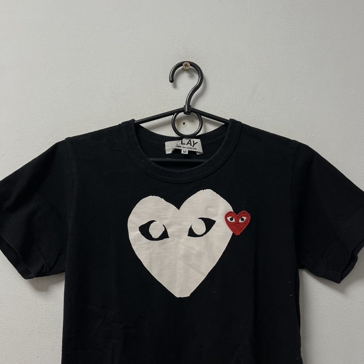 Comme des Garcons PLAY Comme des Garçons Play T-Shirt Tee Double Hearts Big Logo Size US XS / EU 42 / 0 - 4 Thumbnail