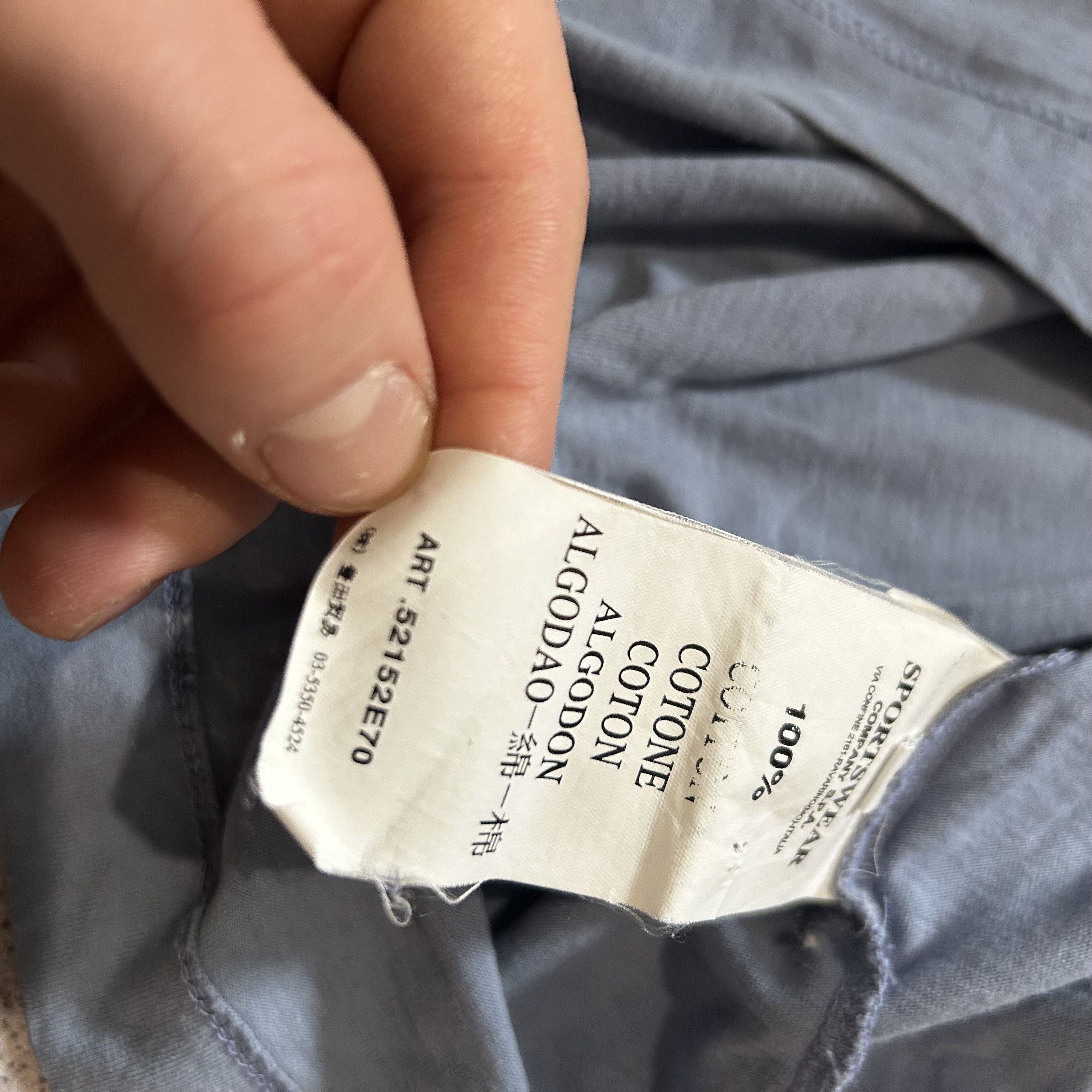 Massimo Osti × Stone Island Vintage Stone Island polo with big logo Size US L / EU 52-54 / 3 - 7 Thumbnail