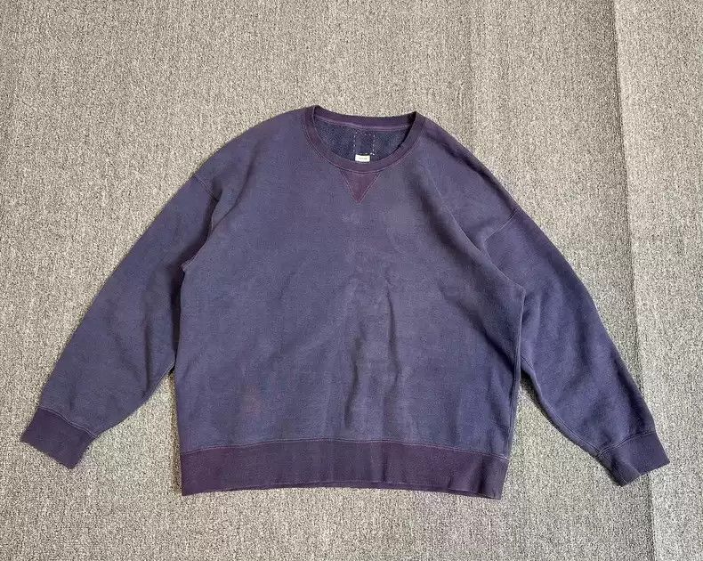 image of Visvim Jumbo Sb Sweat Ls（U.d.） in Purple, Men's (Size XL)