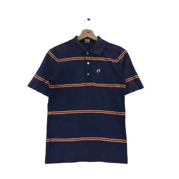 Hang Ten Vtg 80’ HANG TEN HAWAII Surf Beach Striped Polo Tee Shirt Size US M / EU 48-50 / 2 - 1 Thumbnail