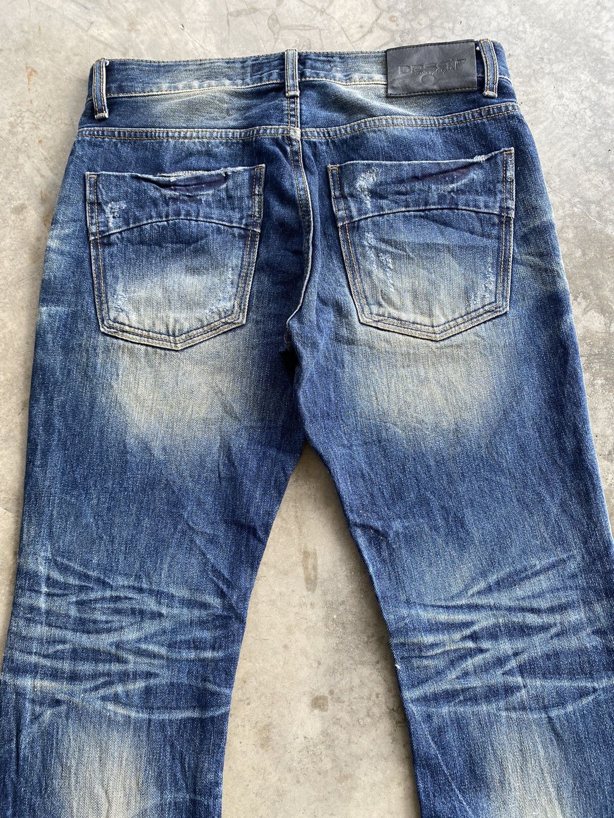 Hysteric Glamour × Japanese Brand × Tornado Mart Flare Jeans DPSR Mud Rusty Distressed Denim Size US 32 / EU 48 - 6 Thumbnail