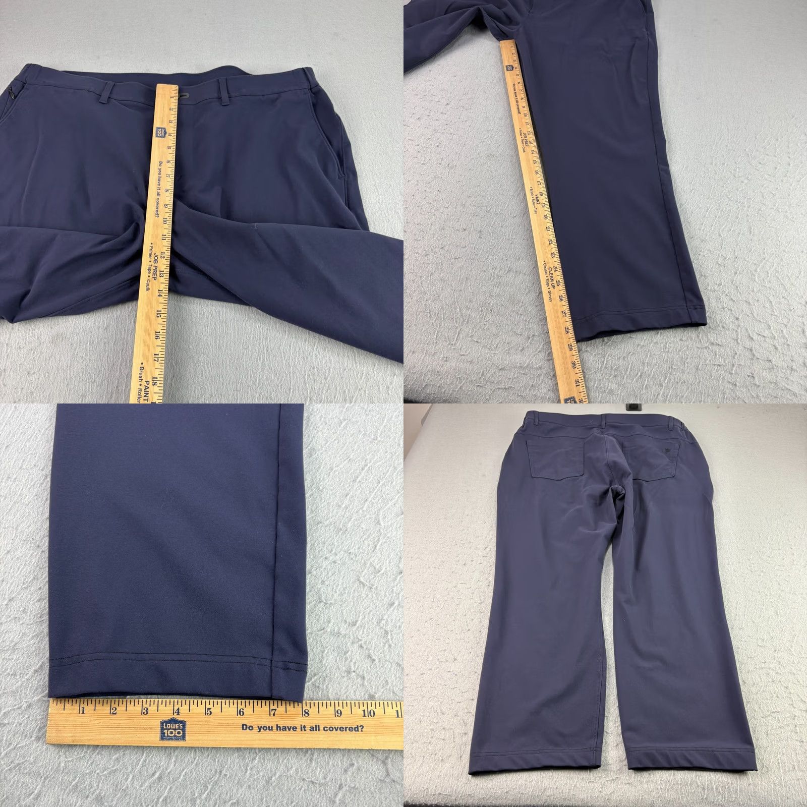 Vintage Public Rec Pants Mens 42x34 Blue Chino All Day Everyday Stretch Casual Regular Inseam 29in Straight Mens Size US 42 / EU 58 - 8 Thumbnail
