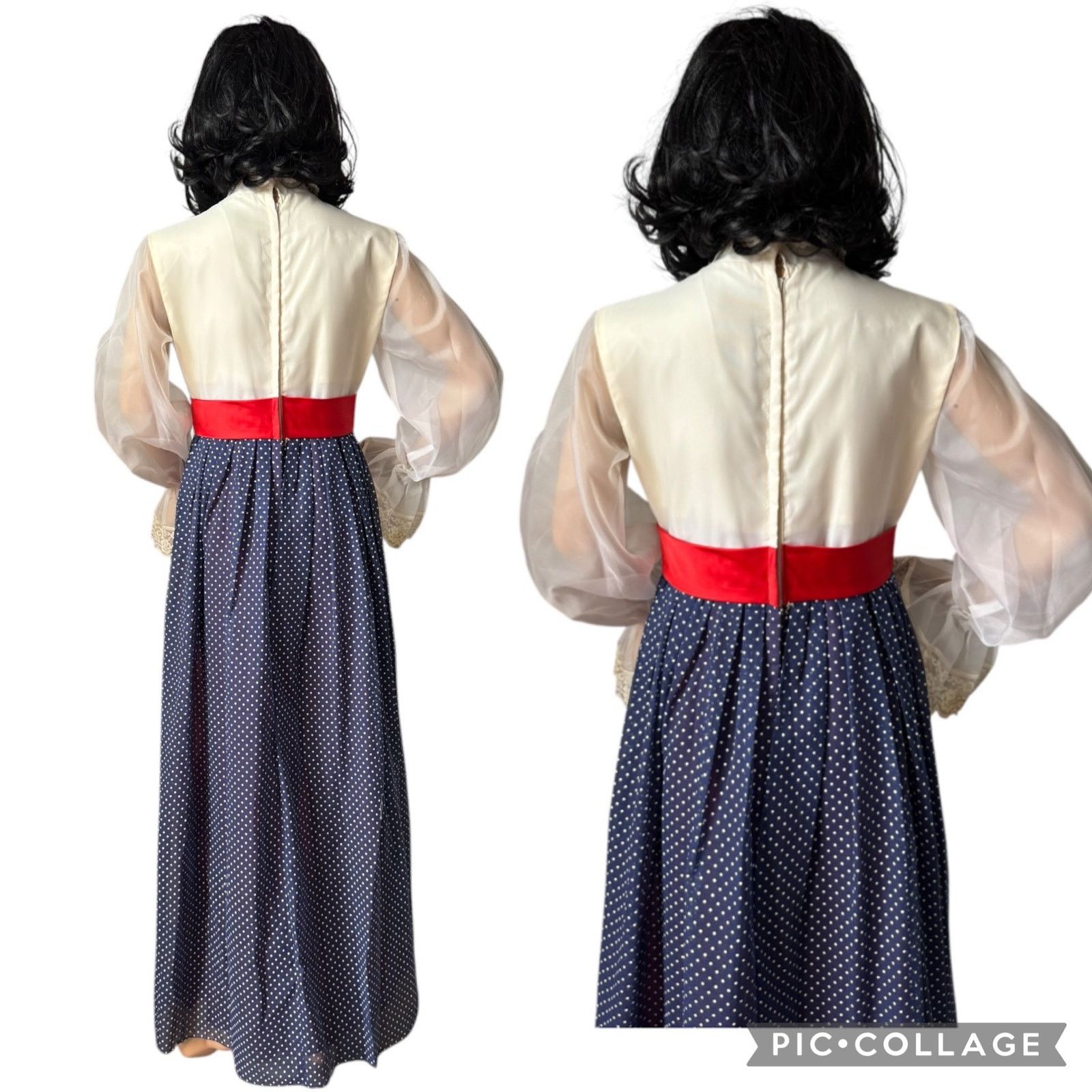 Vintage 1900s Vtg Edwardian Style Mary Poppins Dress small- medium Size S / US 4 / IT 40 - 2 Thumbnail