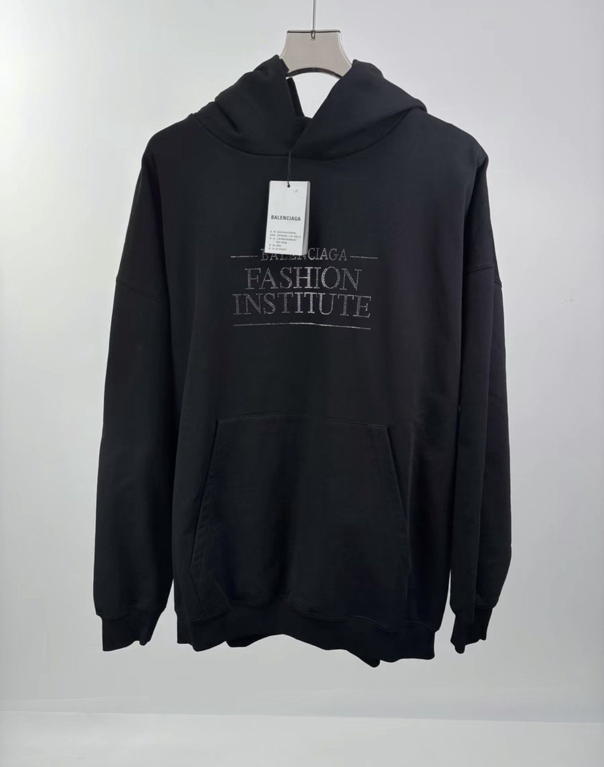 Balenciaga Brand New BALENCIAGA Crystal Hoodie, K1 Size US XS / EU 42 / 0 - 1 Thumbnail