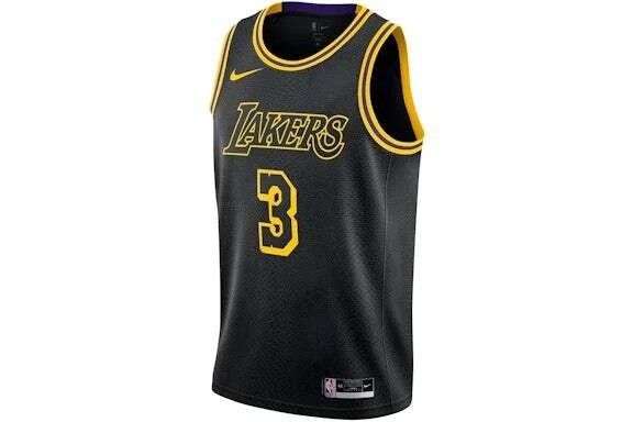 Nike Nike Anthony Davis Kobe Black Mamba Lakers Playoffs Jersey Size US M / EU 48-50 / 2 - 1 Thumbnail