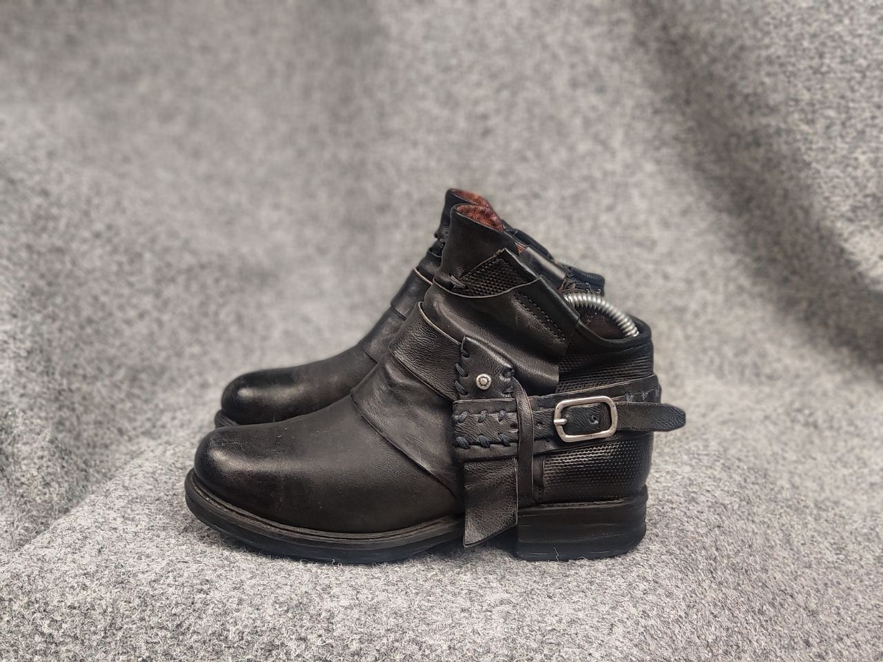 A.S.98 A.S.98 Vintage Durable Leather Zip buckles Ankle Boots Size US 6 / IT 36 - 11 Thumbnail