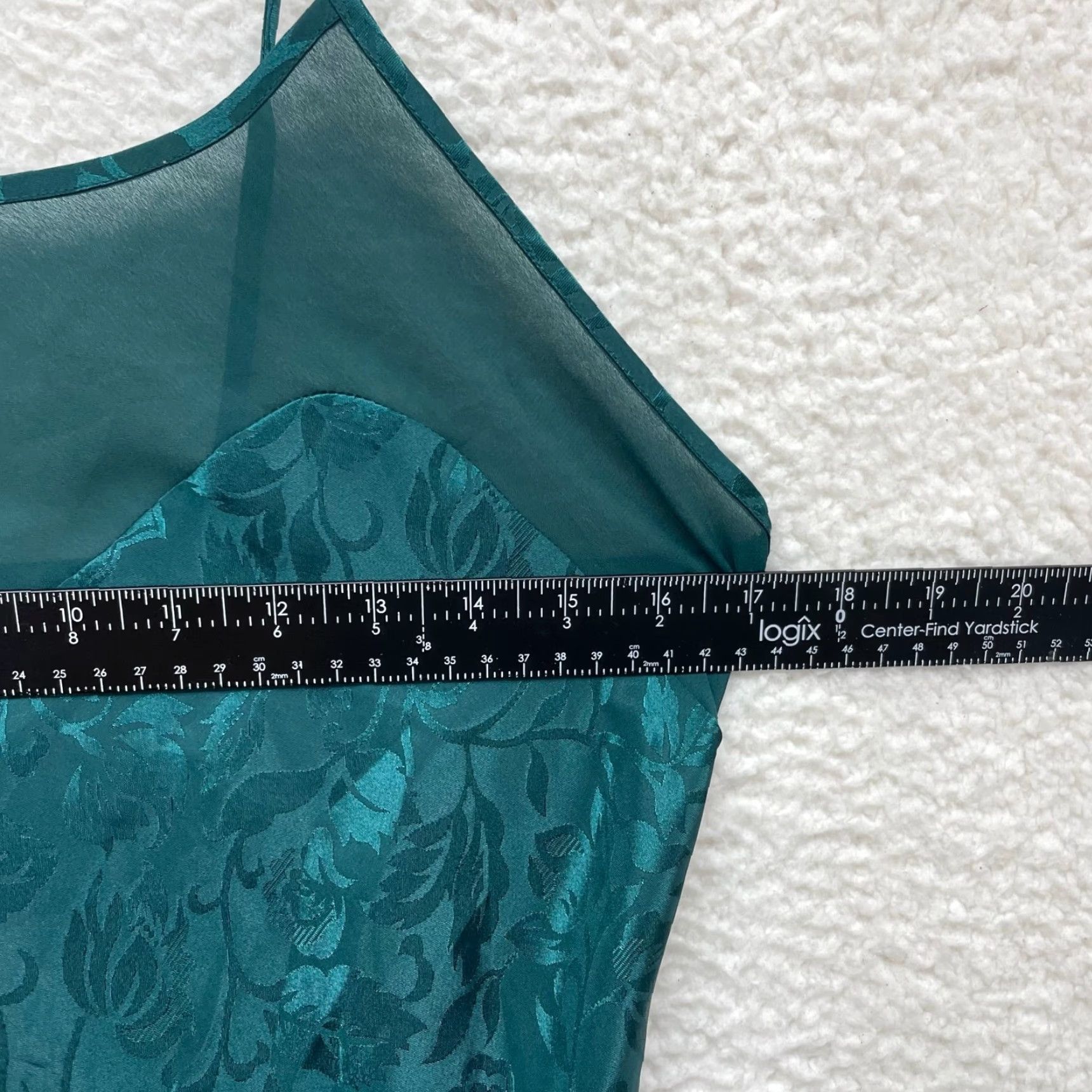 Vintage **90s Vintage Fleur de Nuit Emerald Medium Satin Slip Dress Victorian** User: **90s Vintage Fleur de Nuit Emerald Medium Satin Slip Dress Victorian** Size M / US 6-8 / IT 42-44 - 5 Thumbnail