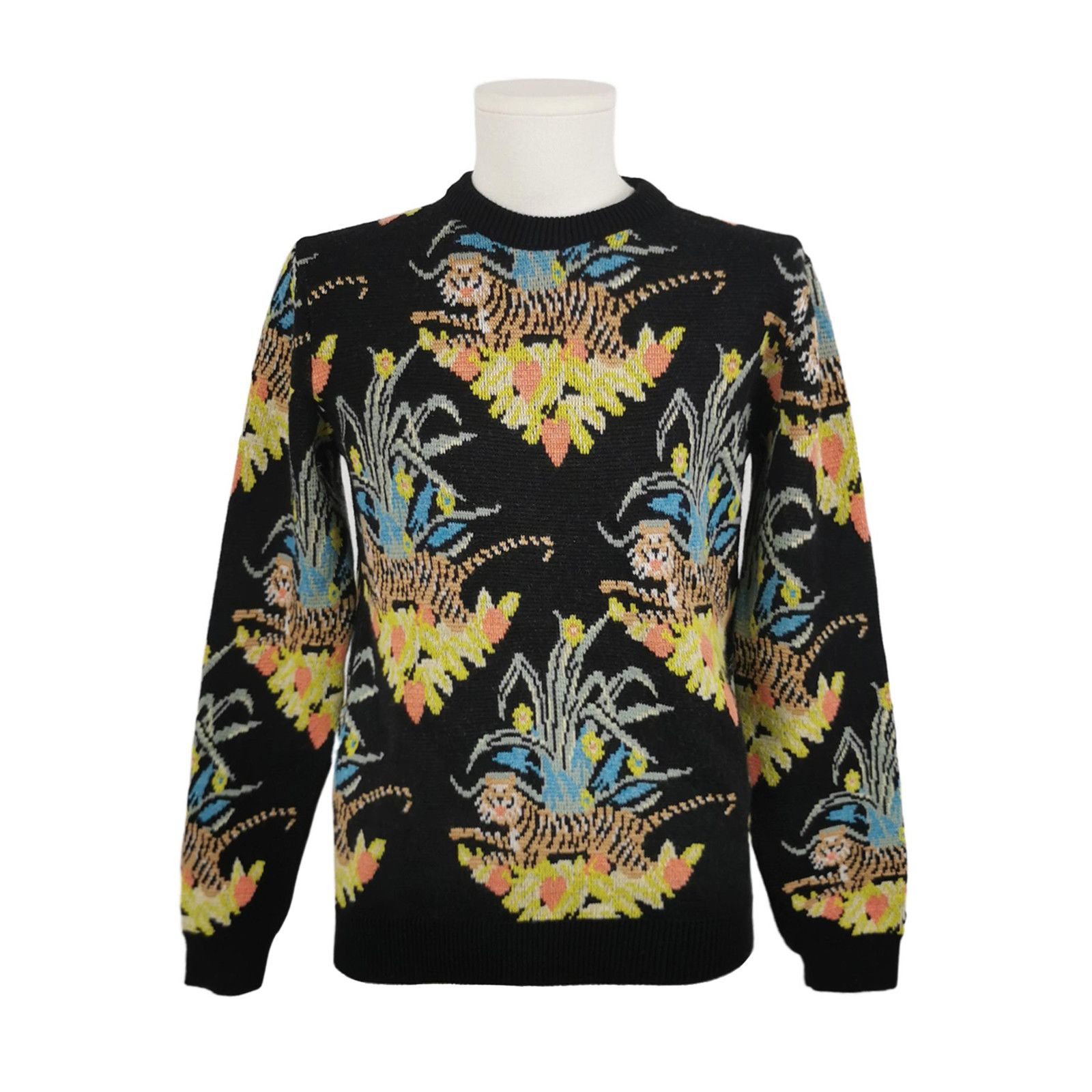 Gucci Gucci Tiger Jacquard Wool Sweater XS Size US XS / EU 42 / 0 - 1 Thumbnail