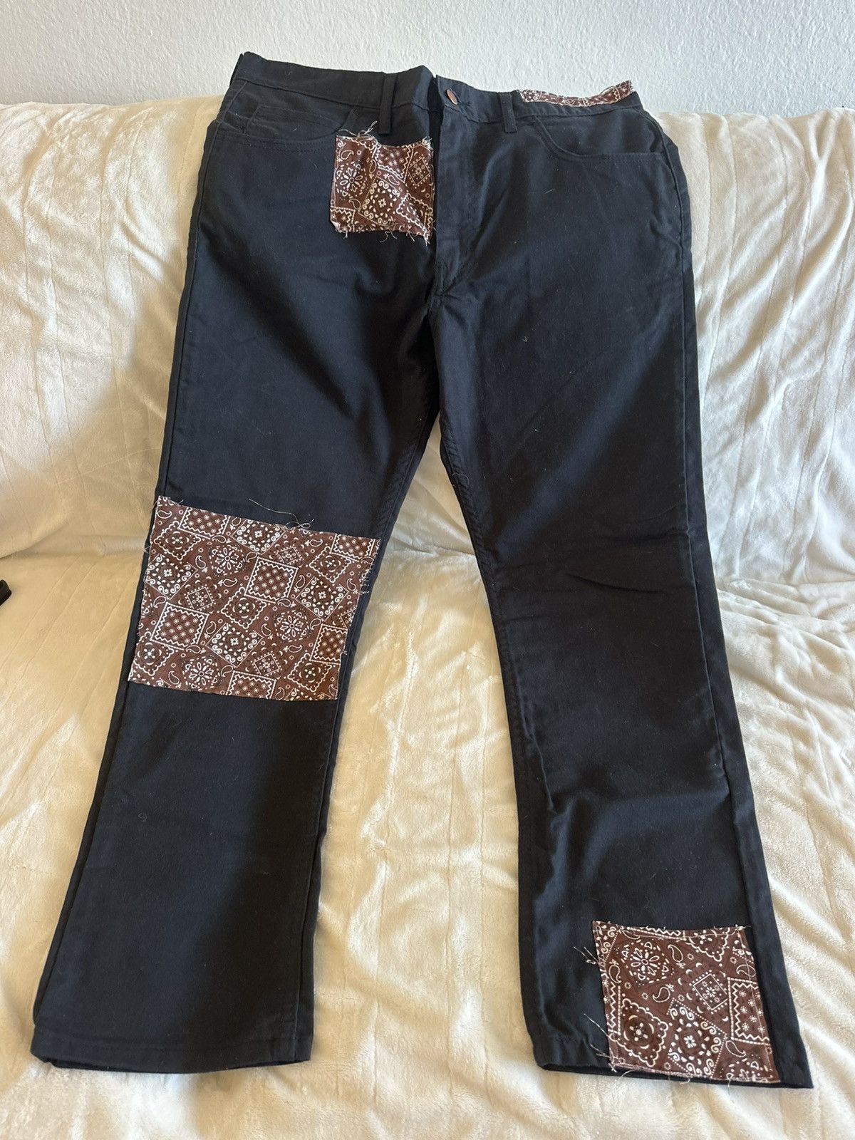 Dickies Dickies Classic Black Straight 34x30 Custom Brown Bandana Size US 34 / EU 50 - 5 Thumbnail