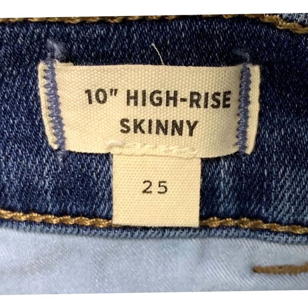 Madewell Madewell Jeans Womens 25 Blue Distressed High Rise Skinny Denim Pants Ladies NEW Size 42" / US 20 - 5 Thumbnail
